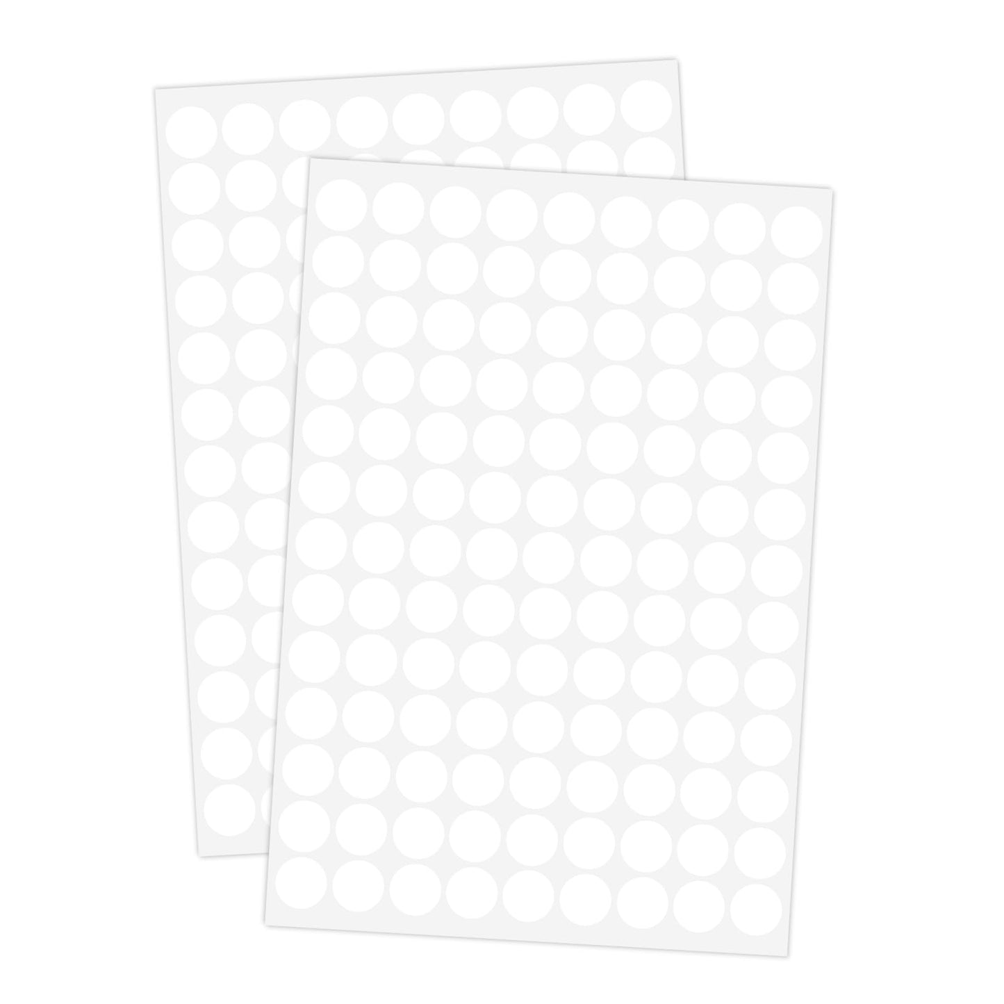 2340 PCS White Circle Dot Stickers - 1/2" Round Stickers, Colored Coding Labels for Lab, Yard, Garage, Sale, Price 1/2 INCH