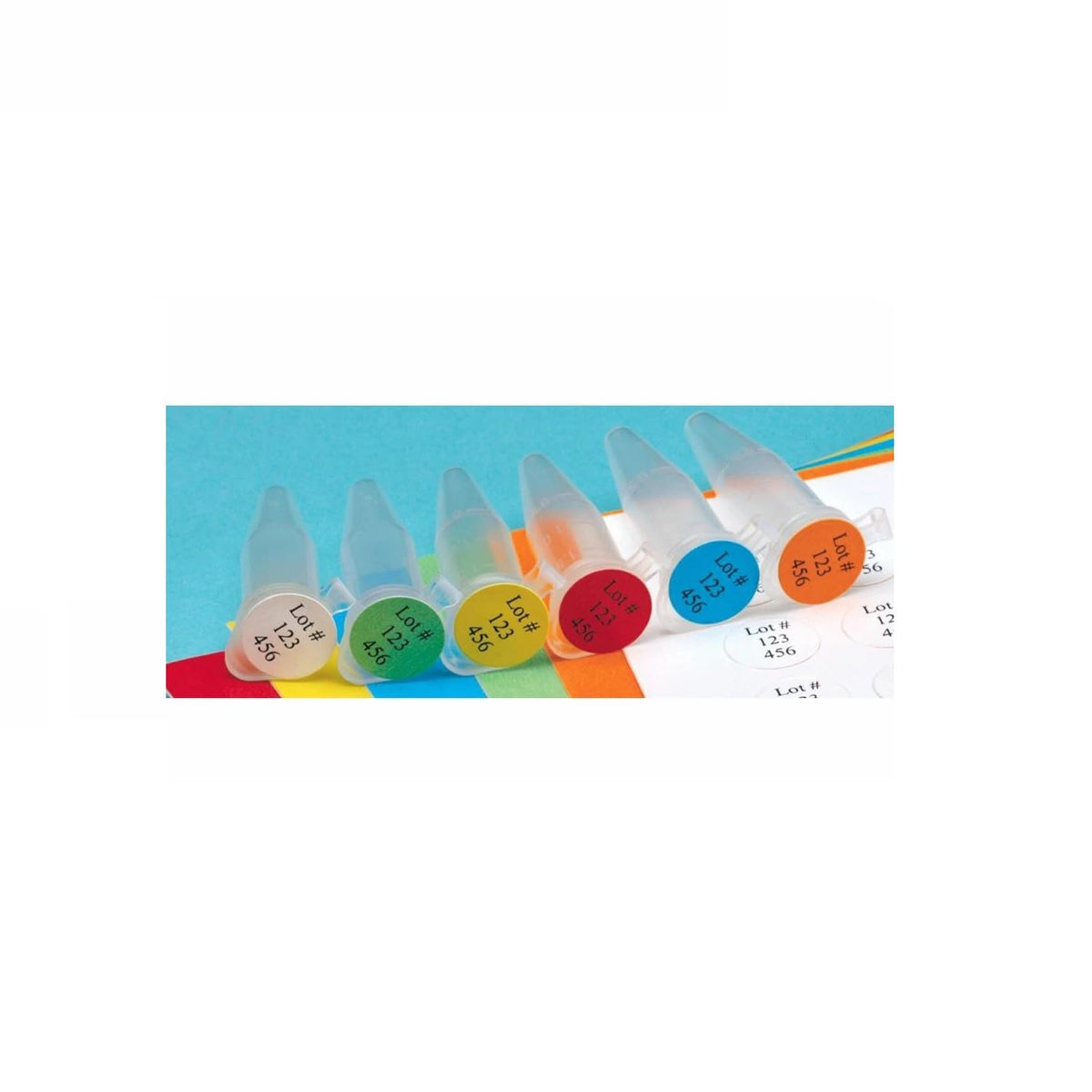 Tough-Spots SPOT-2000 Polyvinyl Laser Label, 1/2" Diameter, White (Pack of 3840)