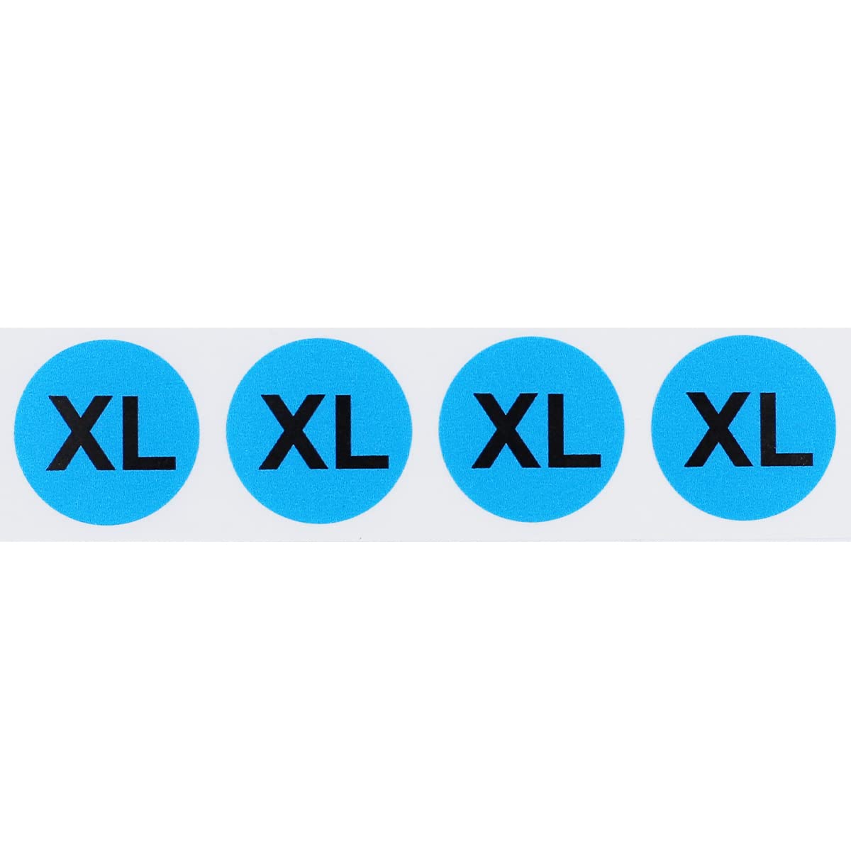 Blue Circle Extra Large XL Clothing Size Stickers for Retail Apparel 0.75 Inch 500 Total Adhesive Labels