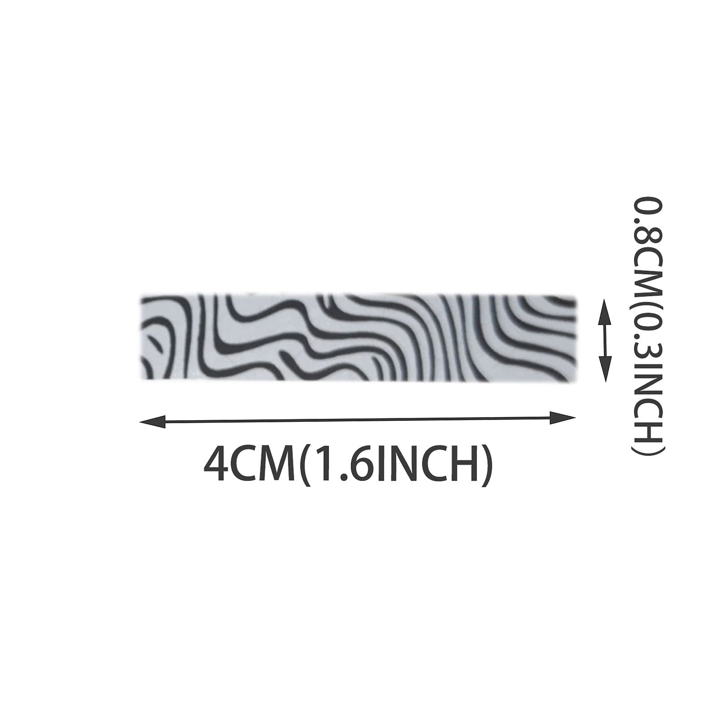 Scratch Off Sticker self-Adhesive Scratch Off Label 0.315x1.575inch 1000pcs/roll