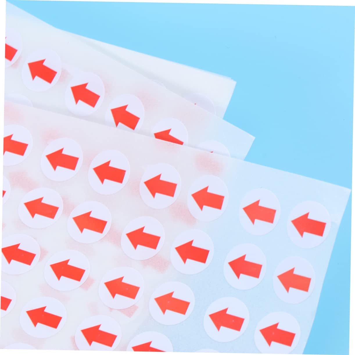 STOBOK 6400pcs Red Arrow Labels Self-Adhesive Circle Dot Stickers for Defect Indication Removable for Product Inspection Repair Shops Picture 1 1*1 cm