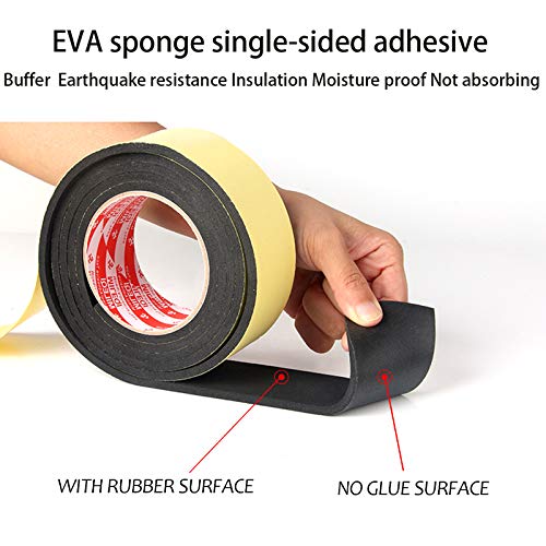 Foam Insulation Tape Adhesive High Density, Seal, Doors, Weatherstrip, Waterproof, Plumbing, HVAC, Windows, Pipes, Cooling, Air Conditioning, Weather Stripping, Craft Tape (33 Ft- 1/8" x 2") 33 Ft- 1/8" x 2"