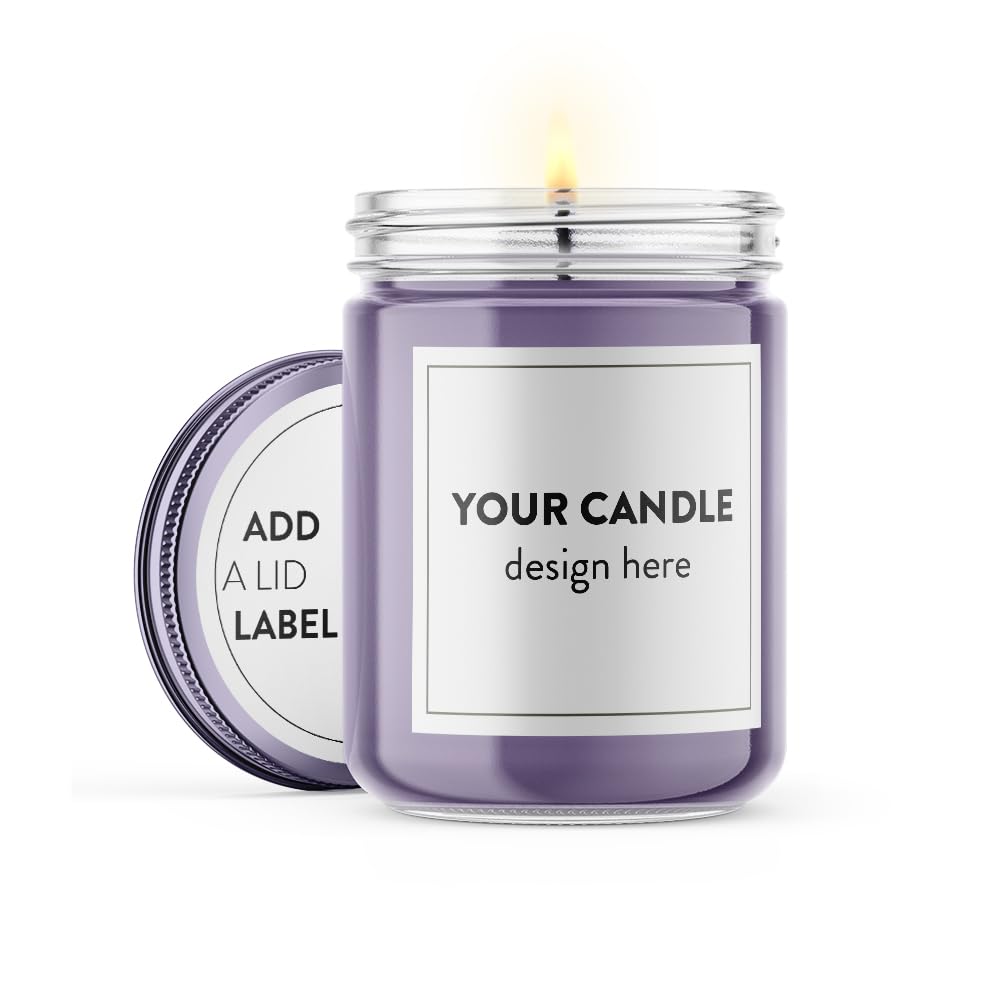 120 Printable Candle Labels, 100% Recycled White Adhesive Paper (Square Labels, 2 x 2 in.)