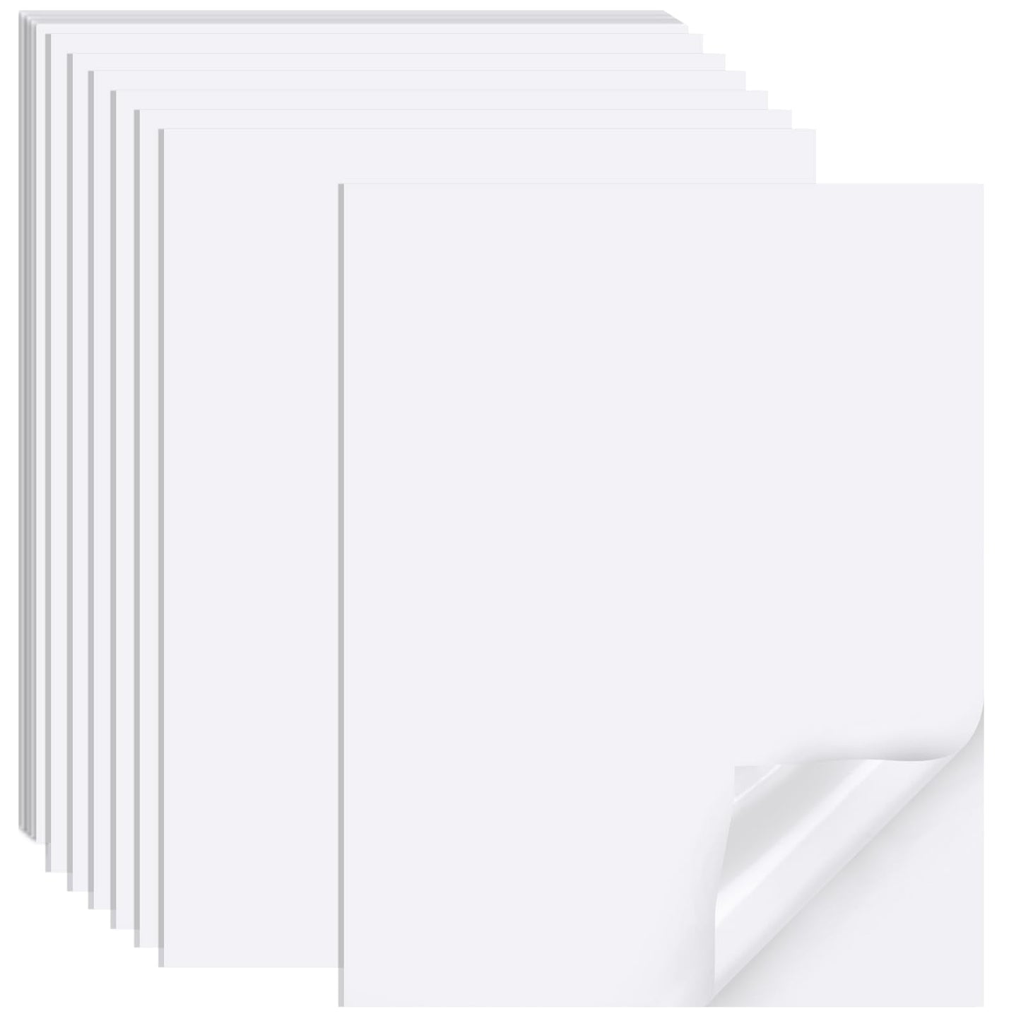 Printable Sticker Paper for Inkjet Printer, 40 Sheets 8.5inchesx11” Matte Sticker Printer Paper Full Sheet Labels, Sticker Paper for Printer Sticker Labels, for Laser/Inkjet Printers, Letter Size 8.5x11"|40 Labels