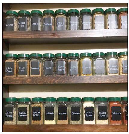 Reusable Waterproof Chalkboard Labels Blackboard Mason Jar Stickers Blackboard Stickers for The Kitchen, Pantry, Mason Jars, Wine Glasses (Black) Black