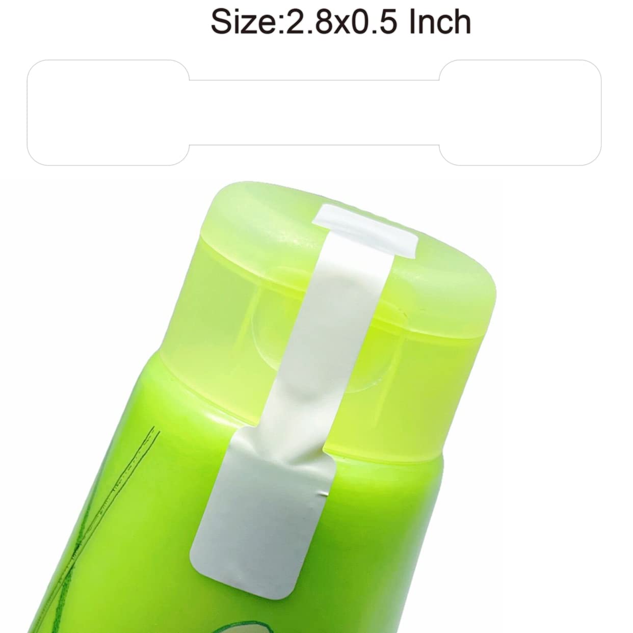 Blank Generic Tamper Evident Label - 2.8 x 1/2 Inch Tamper Proof Stickers with Permanent Adhesive Made with Durable PVC Material Waterproof,500 Labels on a Roll