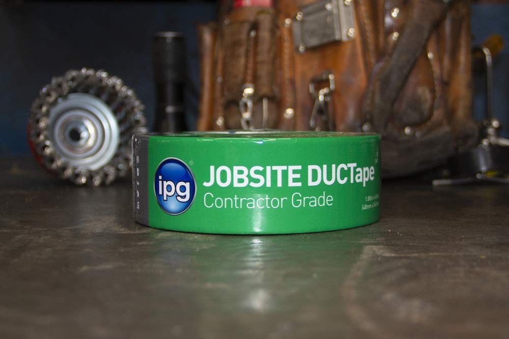 IPG JobSite DUCTape, Contractor Grade Duct Tape, 1.88" x 60 yd, Silver (Single Roll)