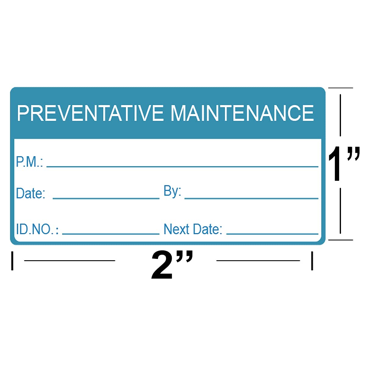 Self Laminating Preventative Maintenance Labels 1 x 2 Inch Inspection Safety Label by Date Next Stickers 180 Pcs Write On Calibration Stickers with Clear Flap Stickers Industrial Adhesive Vinyl Labels Blue