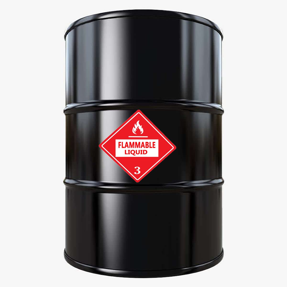 YOUOK Red Hazard Class 3 D.O.T.Flammable Liquid Rhombus,4inch Warning Stickers Adhesive Labels for Boxes,Shipping Package Warning(300PCS/ROLL)