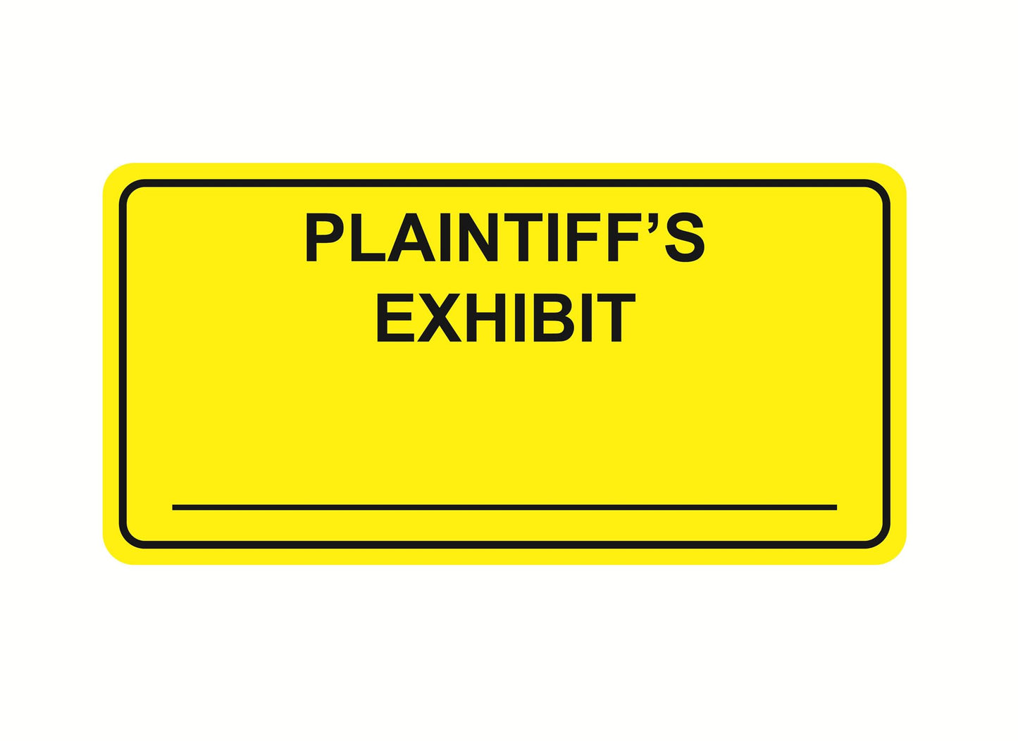 Plaintiff Exhibit Stickers,1x2inch 500pcs Legal Plaintiff Exhibit Stickers for Office Documents