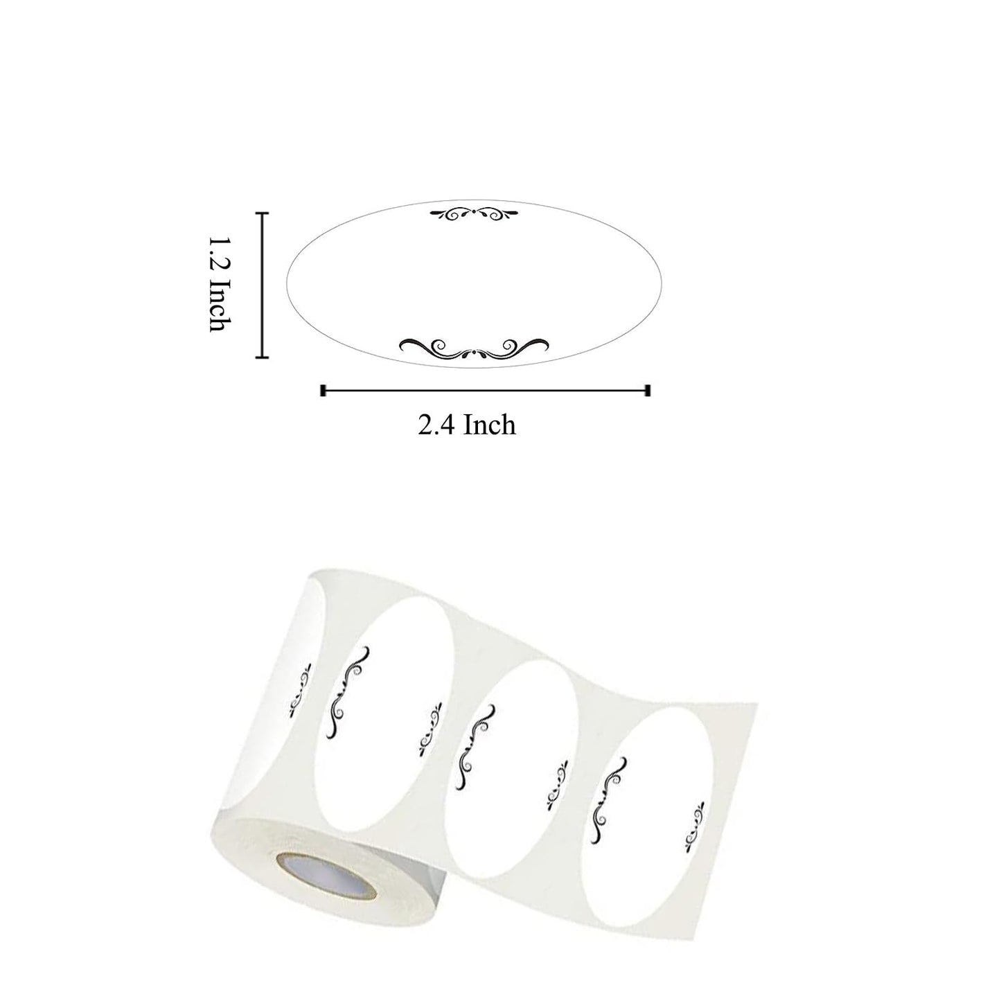 300Pcs Food Labels Kitchen Labels for Food Containers 2 x 1 Inch Removable Freezer Pantry Canning Labels Water Oil Tear Resistant Labels for Restauran Frige, Jam, Mason Jars Containers