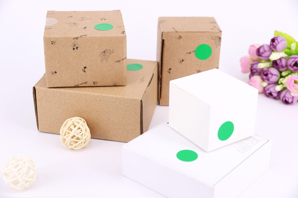 dealzEpic - Round Green Color Dot Stickers - Self Adhesive Peel and Stick Paper Label | Inventory/Storage Organizing/Planning Tool - Pack of 15 Sheets