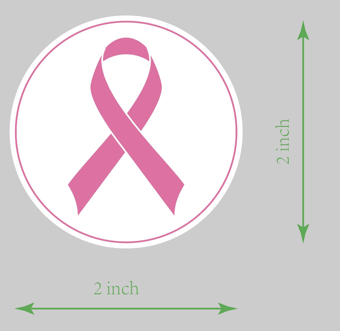 2 inch 6 Color 90PCS Ribbon Stickers Breast Cancer Awareness Stickers Decals Round Breast Cancer Hope Stickers for Event Supplies Bring Strength and Love