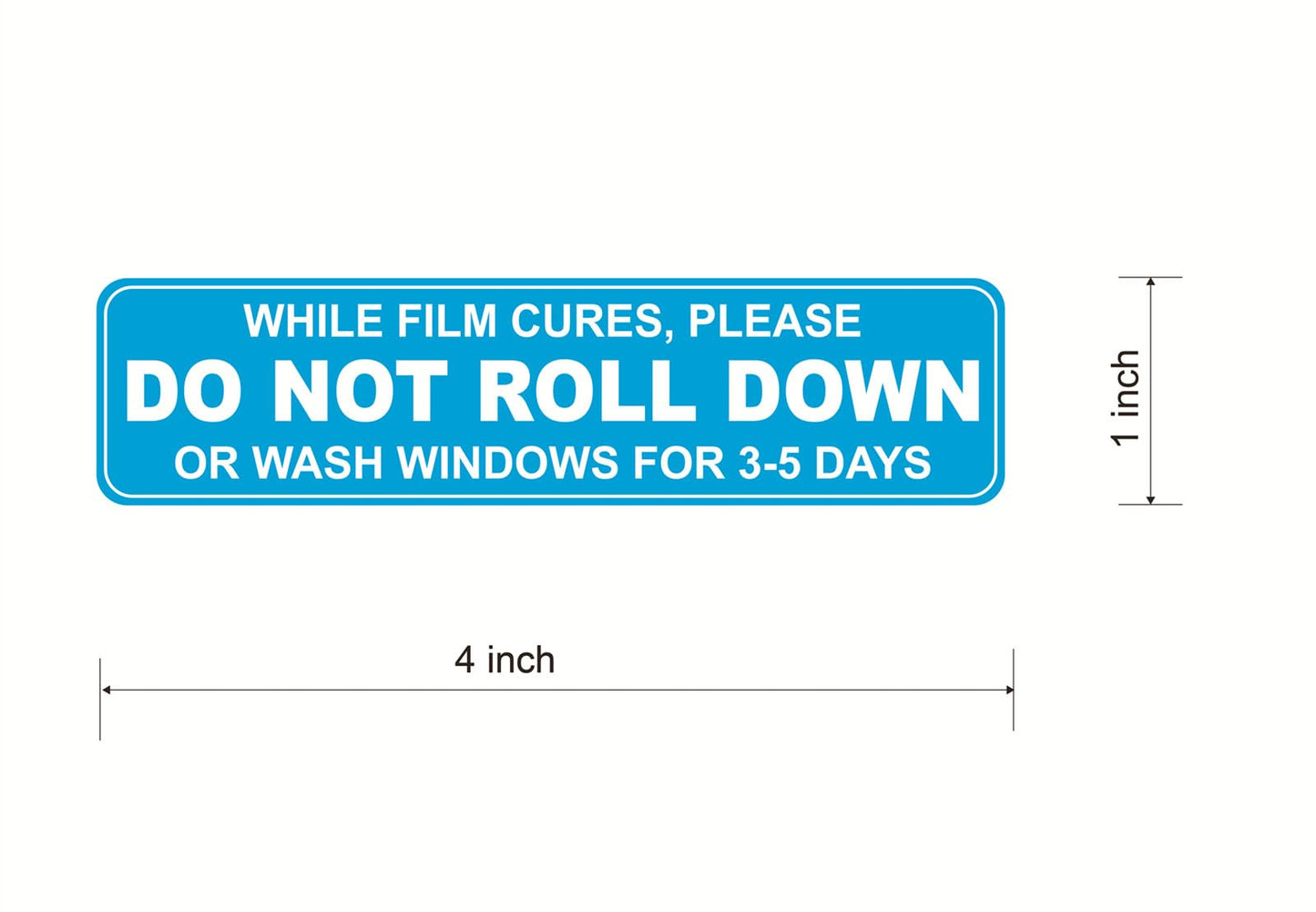 Do Not Roll Down Sticker for Car,1x4 inch 100pcs Please Do Not Roll Down Sticker for Car Window