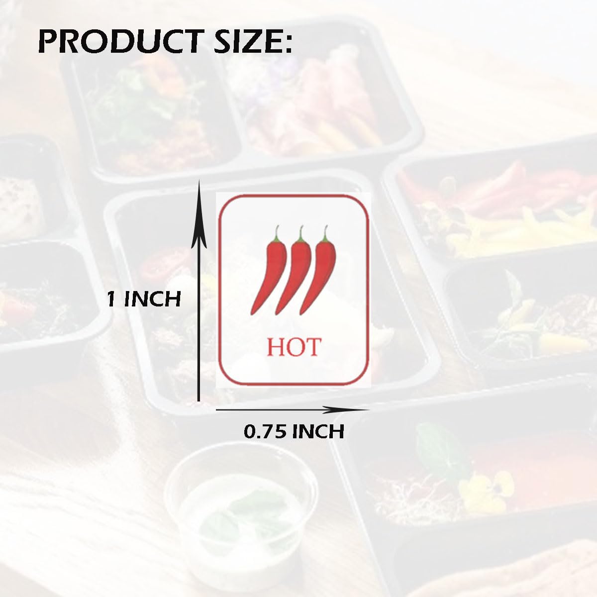 4-Level Spicy Indicator Stickers Red Chili Pepper Labels 0.75×1 Inch Spicy Stickers for Food Packaging, Restaurants, and Home Kitchens(500 Pcs)