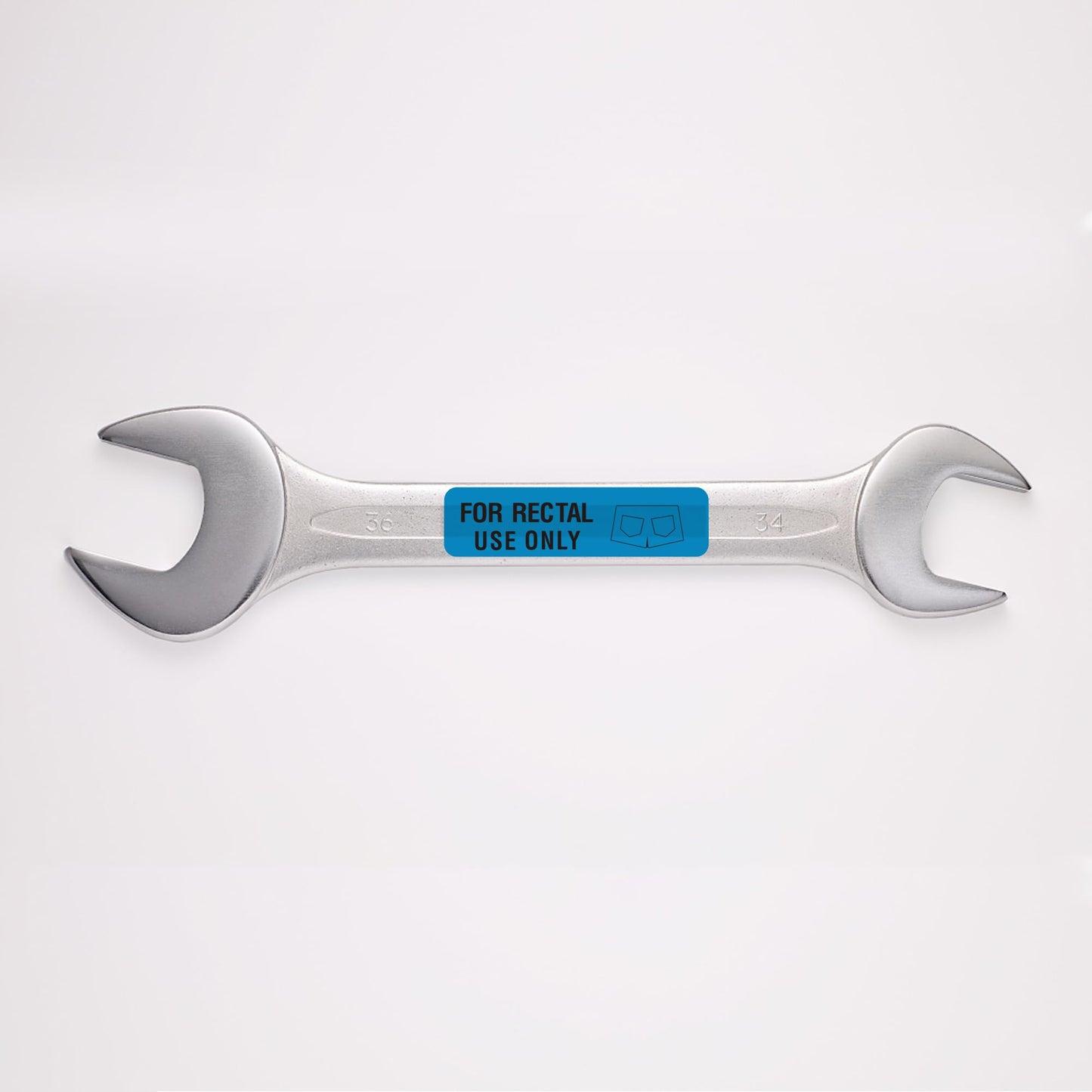 Hybsk for Rectal Use Only Stickers 1.5" x 0.5" Blue Stickers with Permanent Adhesive 500 Labels Per Roll (Blue)
