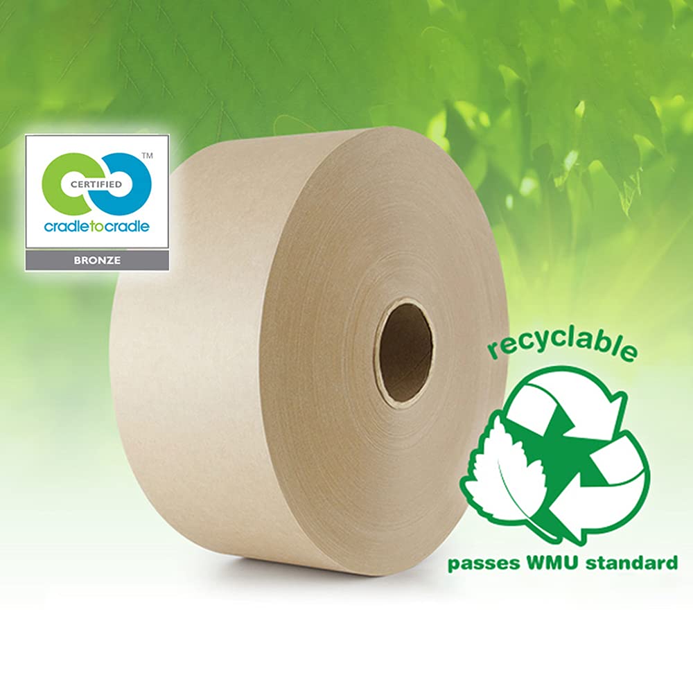 CURBY IPG Water Activated Tape, 2.83" x 100M Refill Roll Single Roll