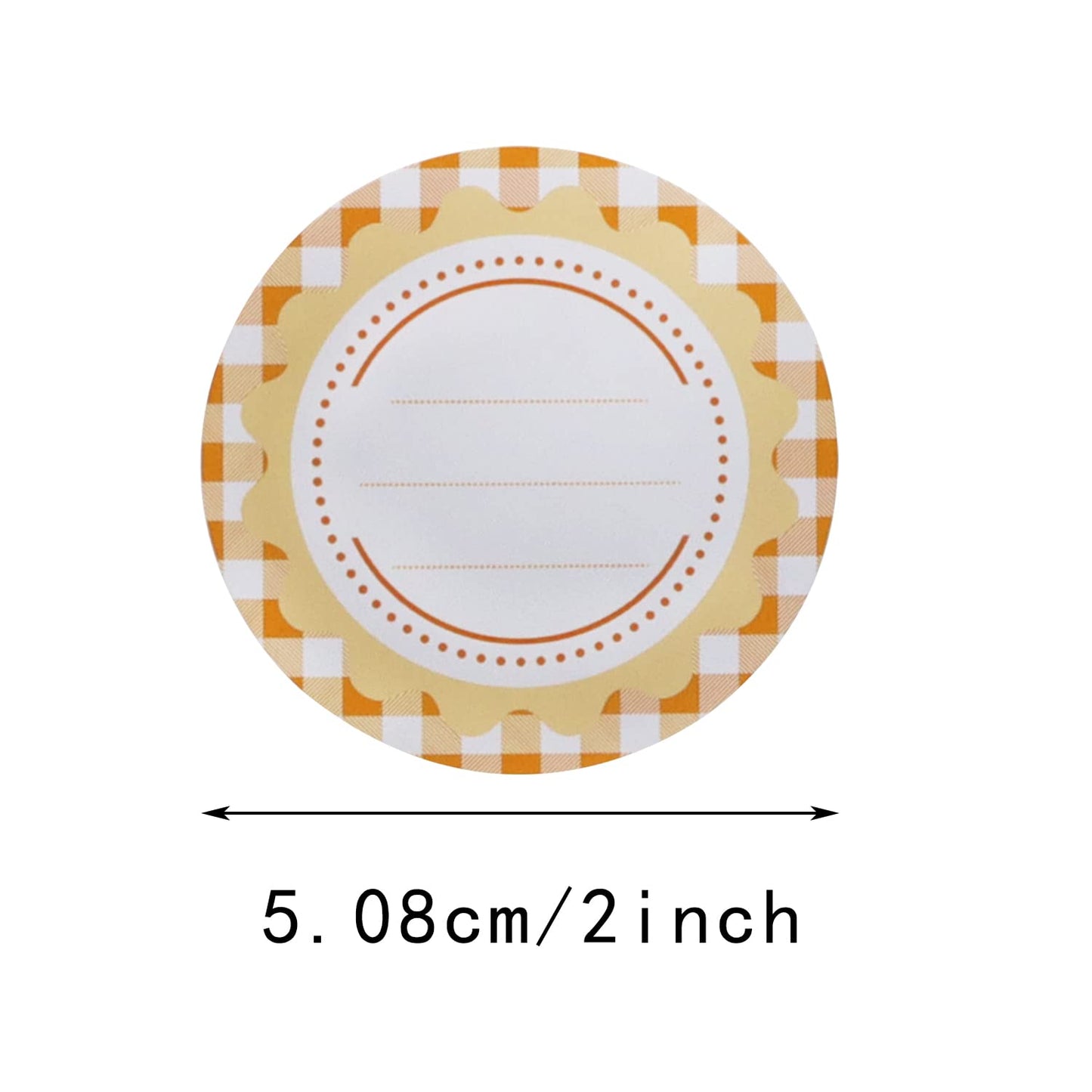 Mini Skater 160pcs Canning Jar Stickers - 2 inch Round Jar Lids Canister Labels for Writing - Waterproof Name Gift Labels for Container Bottle Kitchen Storage & Pantry Organizing