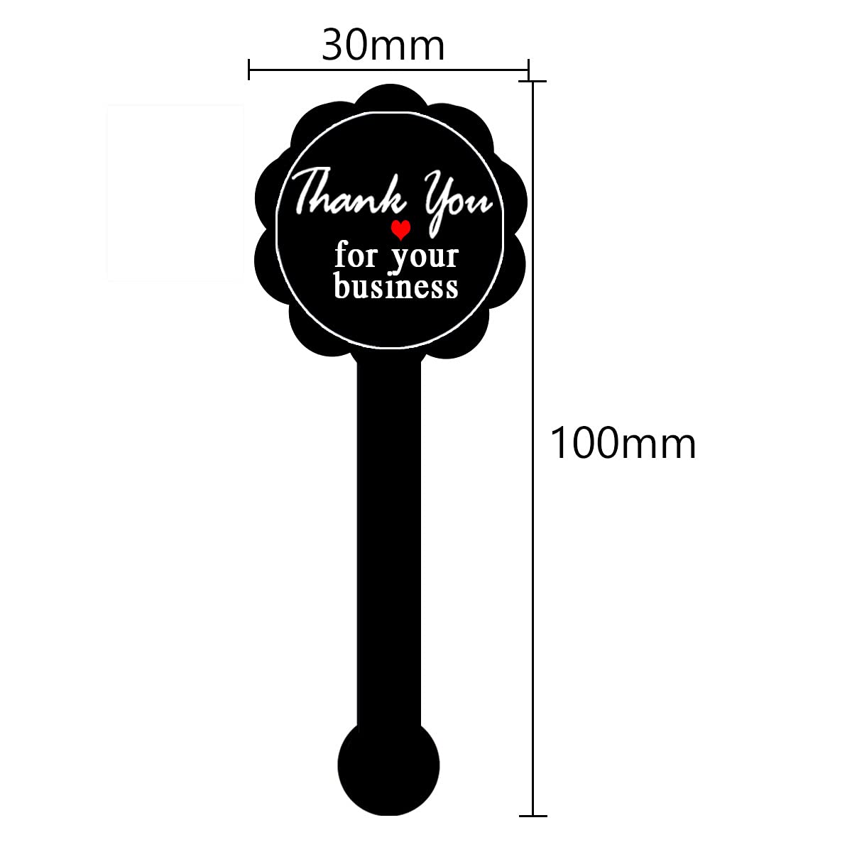 Thank You for Your Business Stickers,Tamper Evident Labels,Thank You for Your Order Labels,for Birthdays,Weddings,Giveaways,Perfect for Small Business Owner,200 Pcs.