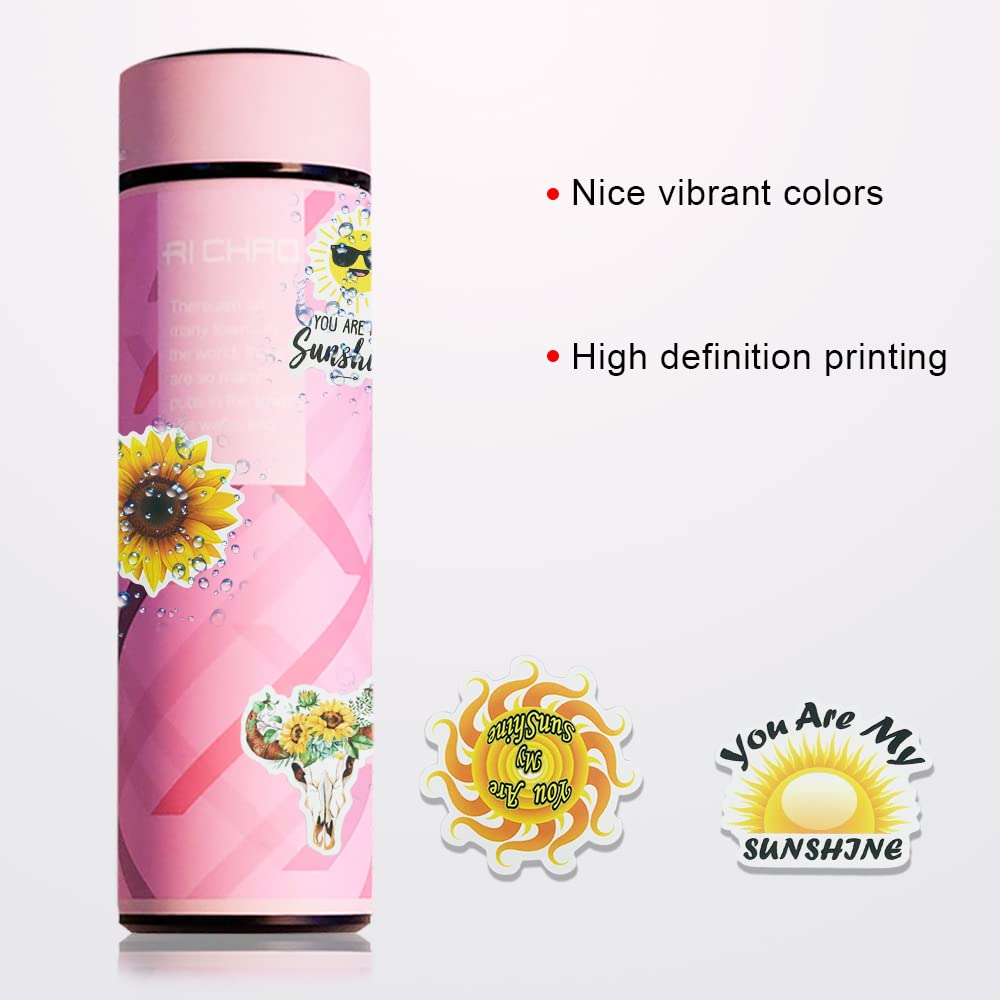 550 PCS Sunflower Stickers, SourceTon 500 PCS 1.5 Inch Sunflower Labels with 8 Sunflower Patterns Stickers Rolls Self Adhesive Seals and 50 PCS Sunflowers Mixed Stickers