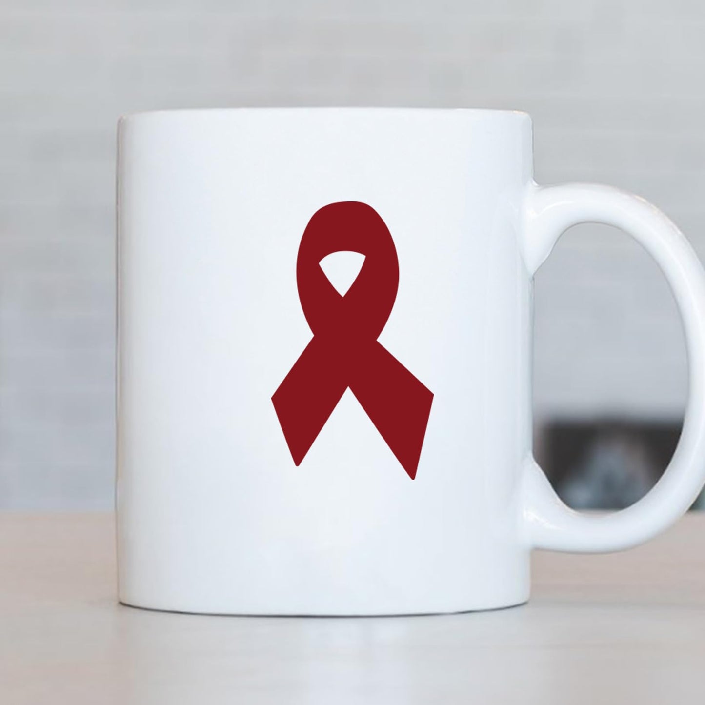 WANDIC 0.75 * 1.28in Pink Ribbon Awareness Sticker, 500 PCS HIV/AIDS Awareness Stickers Adhesive Label Roll for Public Charity Fundraiser Events