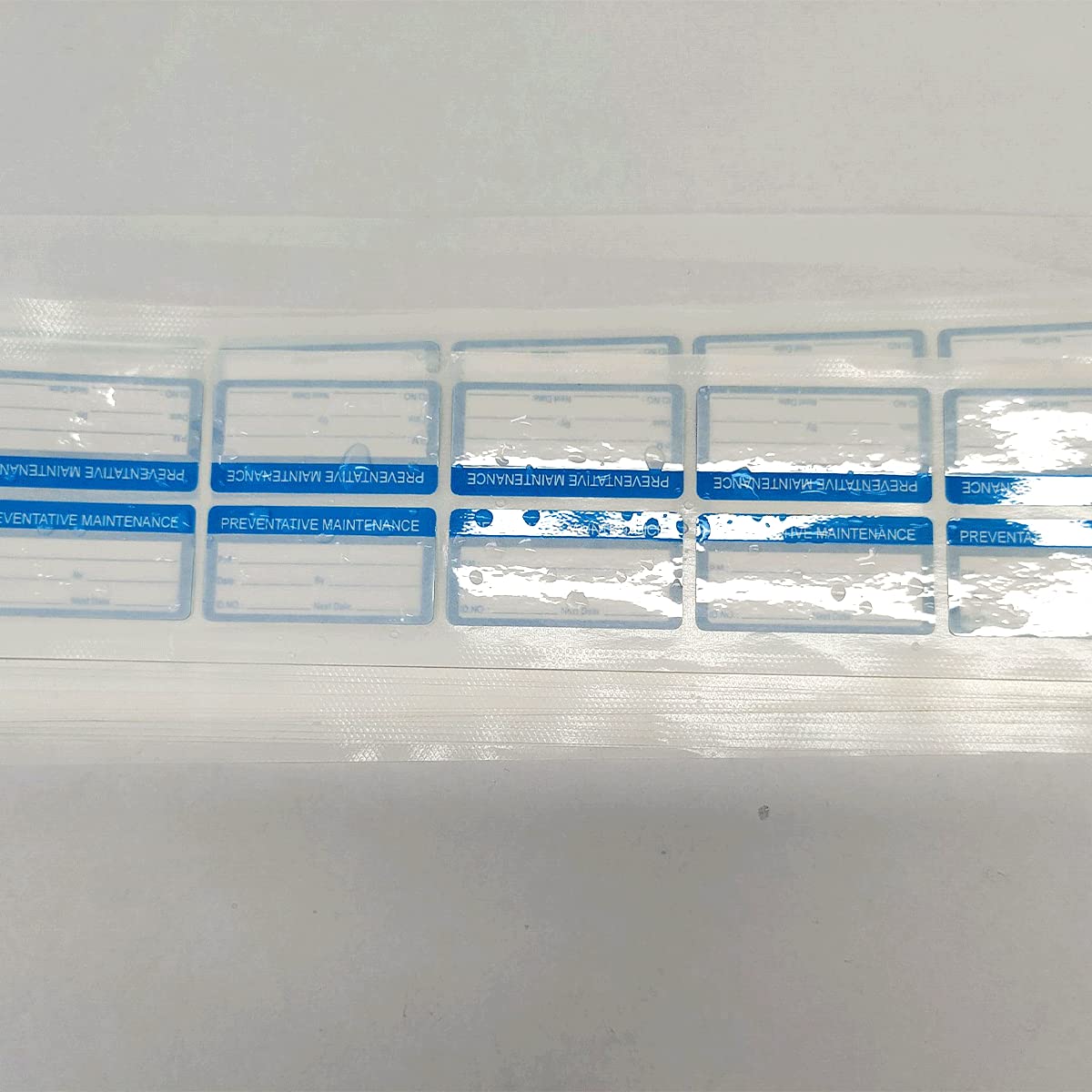 Self Laminating Preventative Maintenance Labels 1 x 2 Inch Inspection Safety Label by Date Next Stickers 180 Pcs Write On Calibration Stickers with Clear Flap Stickers Industrial Adhesive Vinyl Labels Blue