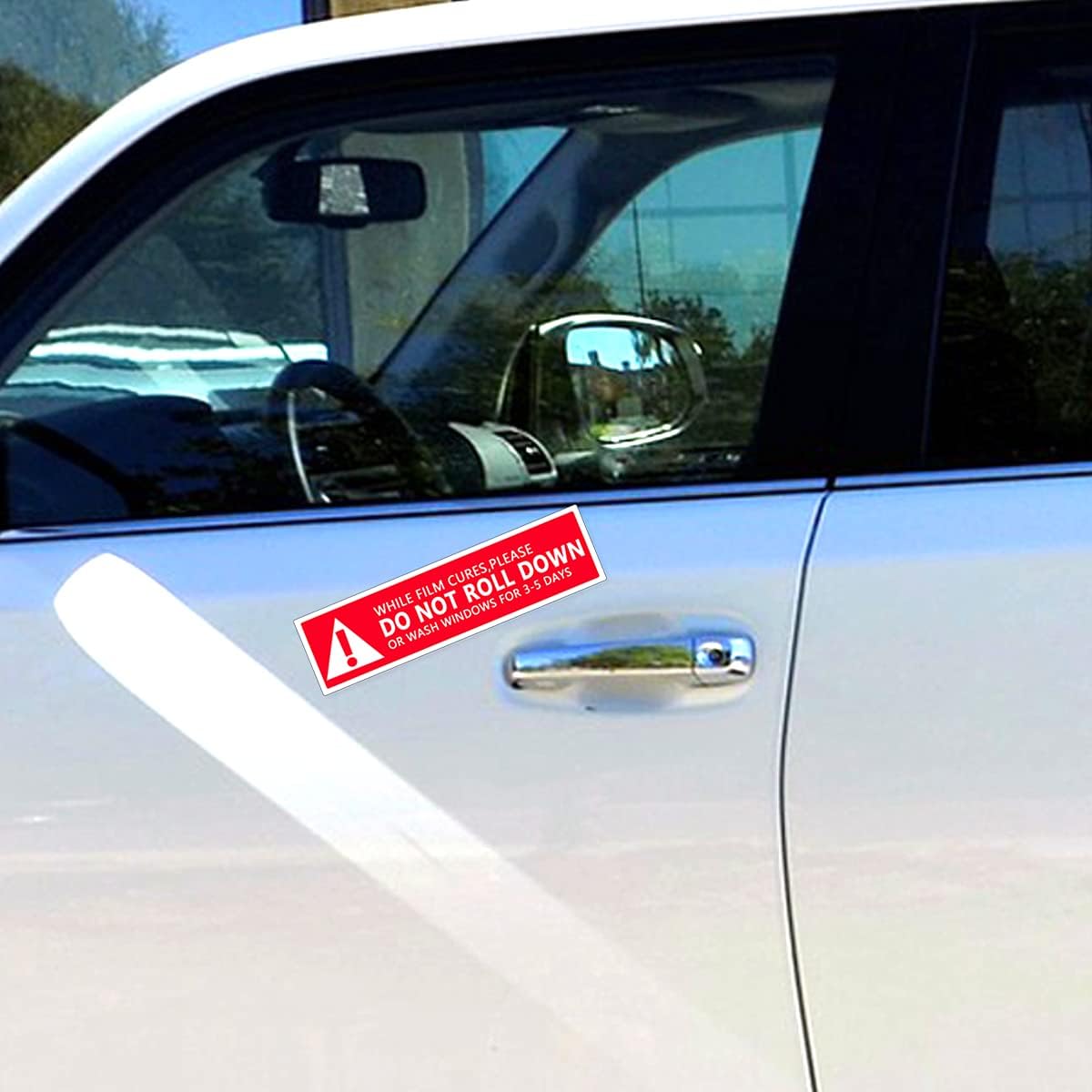 Top label Do Not Roll Down Warning Labels,Windows Film Attention Caution Stickers,4x1 Inch,500 Pcs Per Pack