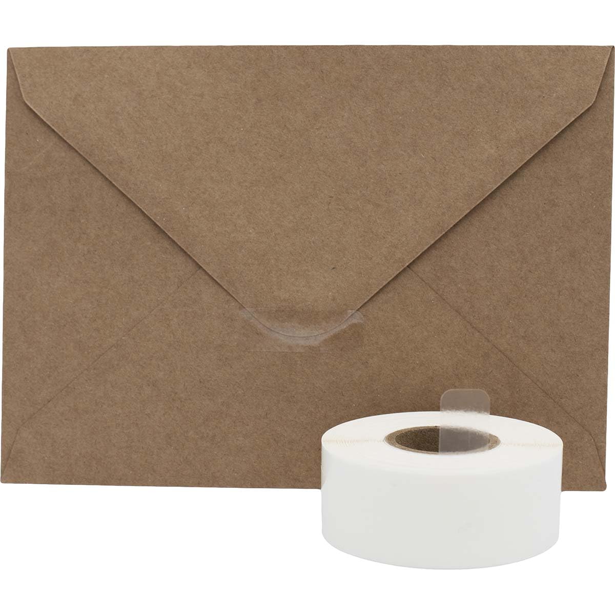 Small Ultra Clear Label Wafer Seals 0.5 x 1.5 Inch 500 Adhesive Stickers