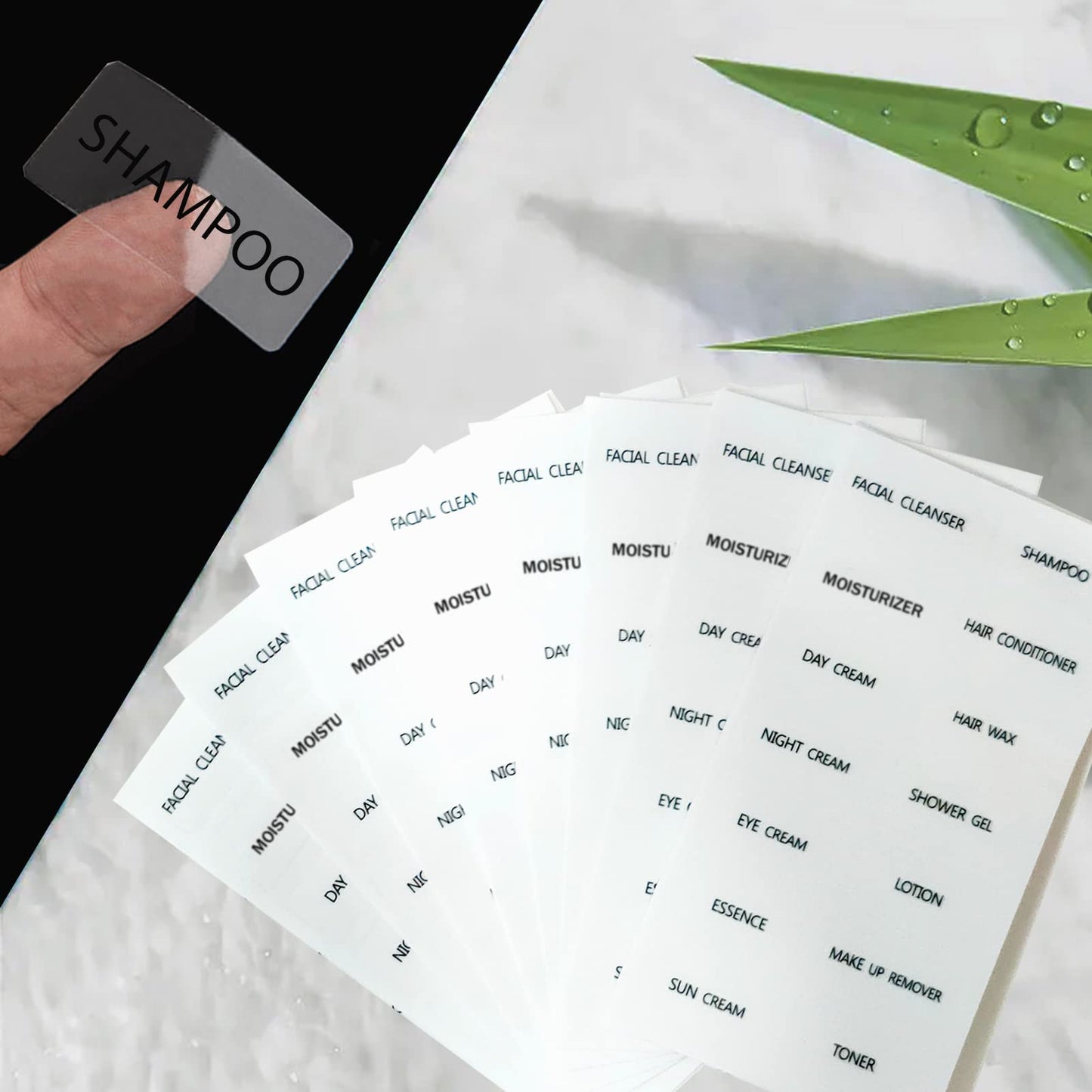 280pcs Waterproof Bottle Labels - Clear, Small, Cosmetic, Bathroom, Beauty, Skincare, Travel, Toiletries Stickers