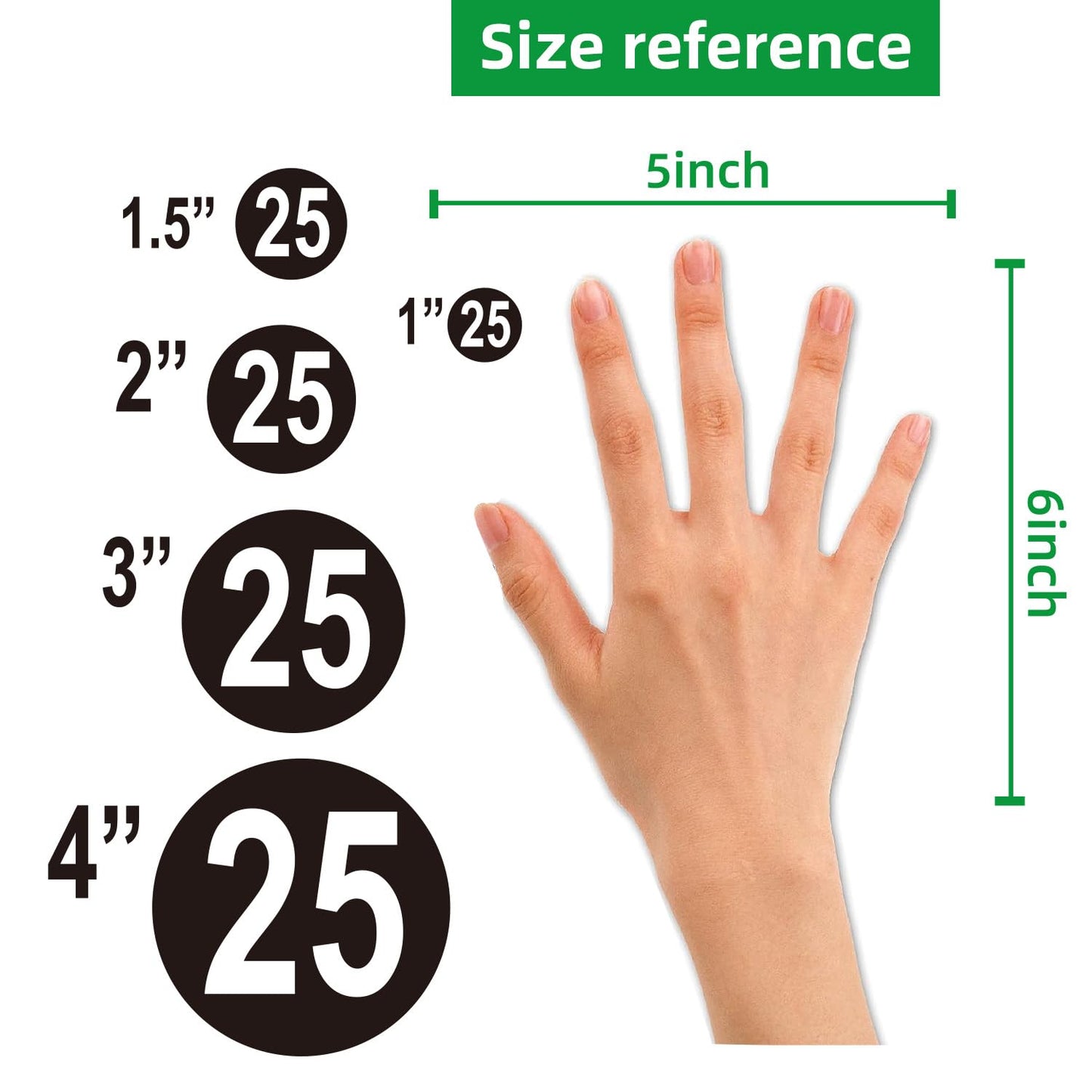 Black Consecutive Number Stickers – 1 to 50,1 Set – Vinyl Self Adhesive Premium Decal for Storage, Organizing, Boxes, Bins, Toolbox (Black,3 Inch) Black 3inch