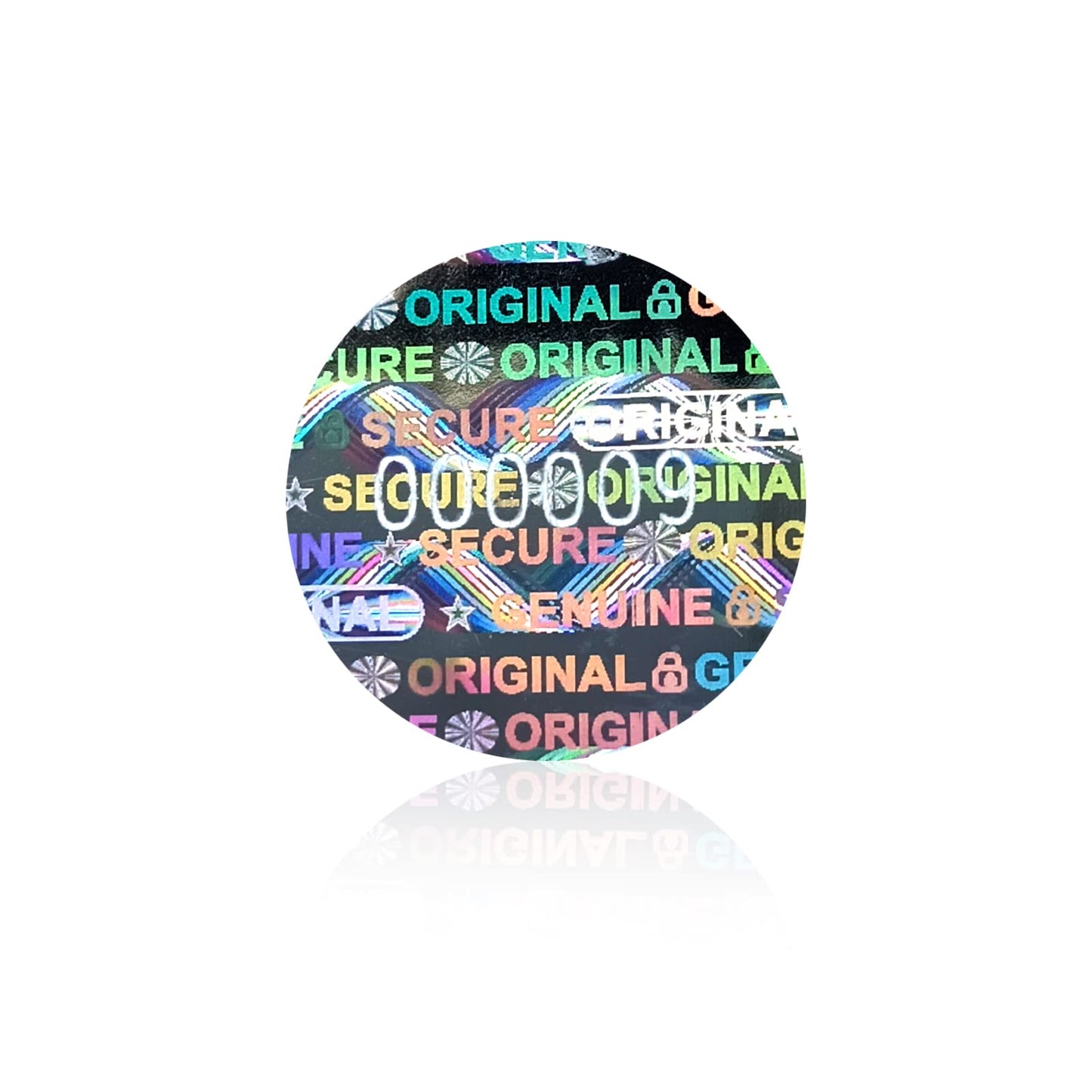 180pcs Tamper Proof Hologram Stickers Security Genuine Original Guaranteed Labels Warranty Void Seal Tamper evident Stickers with Unique Serial Number (0.6inch,Circular) 180pcs