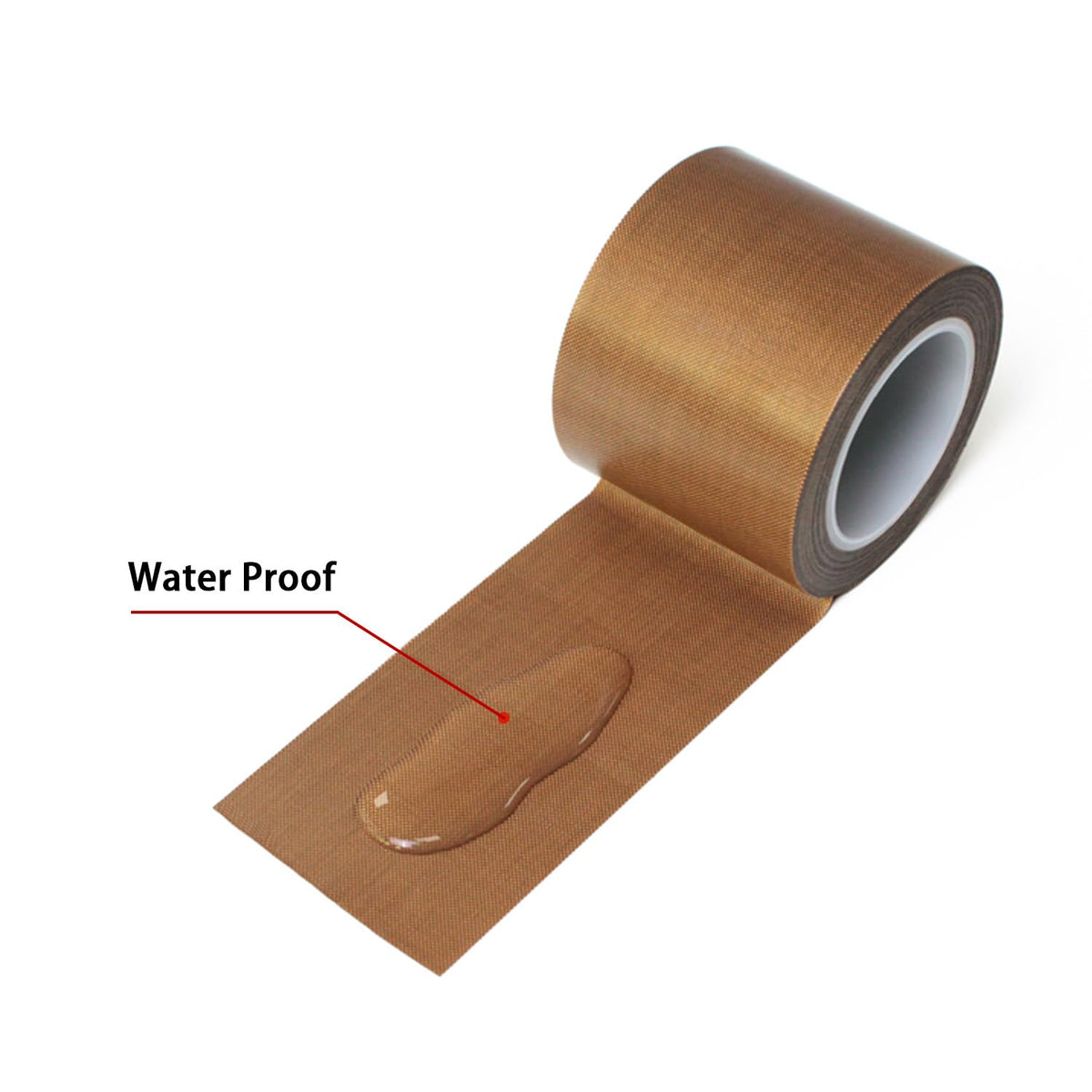 High-Temperature Teflon Fabric Tape, 2 Inch×33 Feet PTFE Tape for Vacuum Sealer Machine, Hand Impulse Sealers Insulation PTFE Coated Fiberglass Adhesive Tape Waterproof, Heat Resistant, Durable 2"×10M×1ROLL
