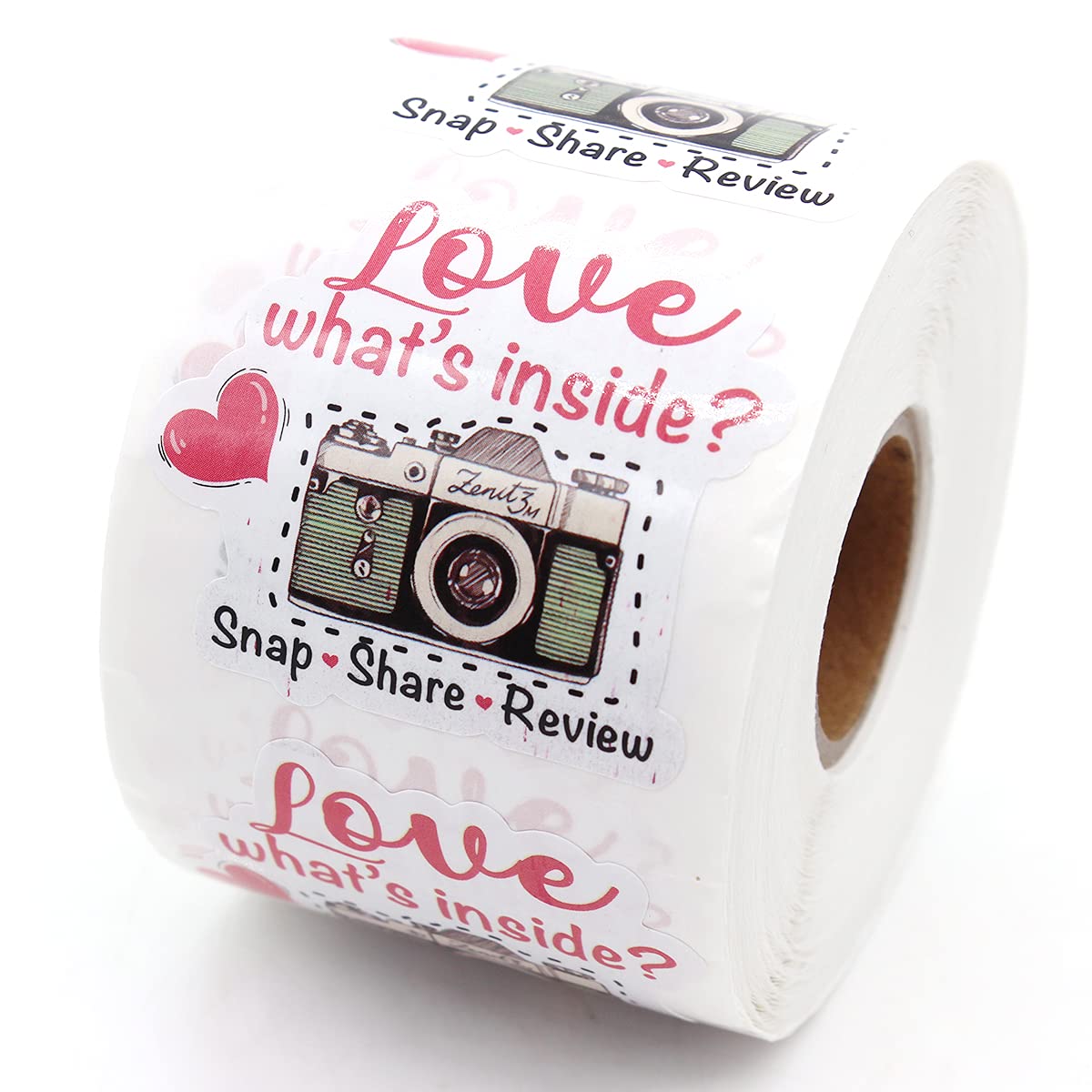 Littlefa Camera Stickers for Business,Bakery Sticker for Packaging,Love it Snap and Share Stickers,Share Sticker for Small Business,Gift Bags Packaging 500 PCS