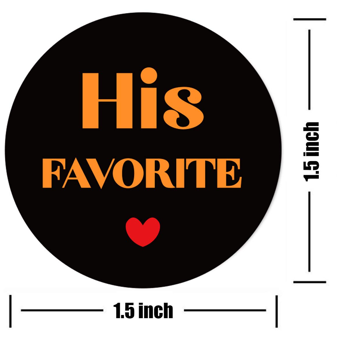 Remarkable His Favorite & Her Favorite Wedding Stickers,96-Pack Rustic Wedding Favor Stickers Labels (1.5 inch) 1.5 inch