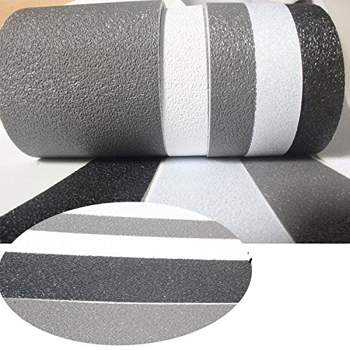 2" x 16' Roll Rubberized Anti Slip Safety Tape Non Skid Stair Step Grip Boat (Grey) 2" x 16' grey