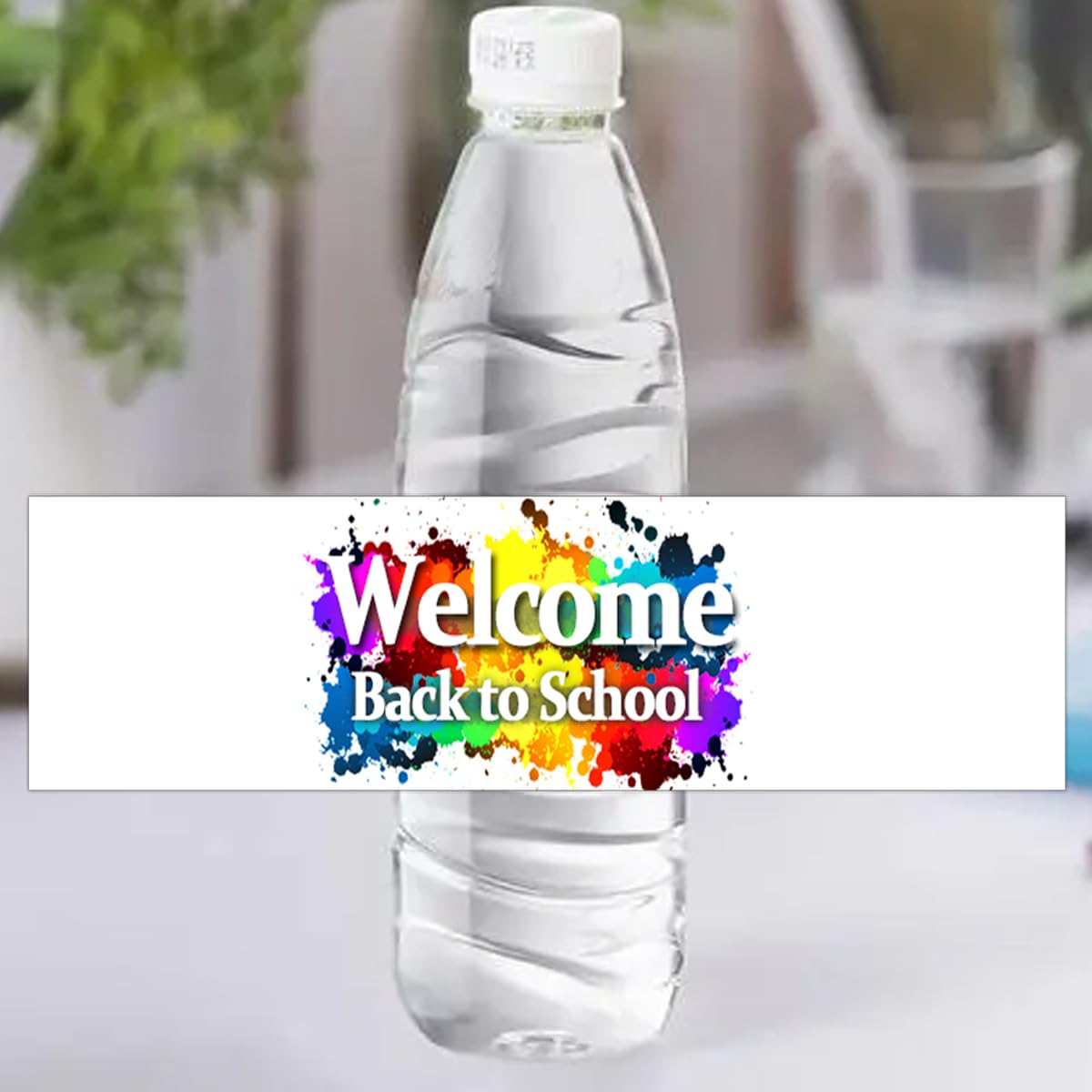 Welcome Back to School Water Bottle Labels Decoration Stickers for School Classroom