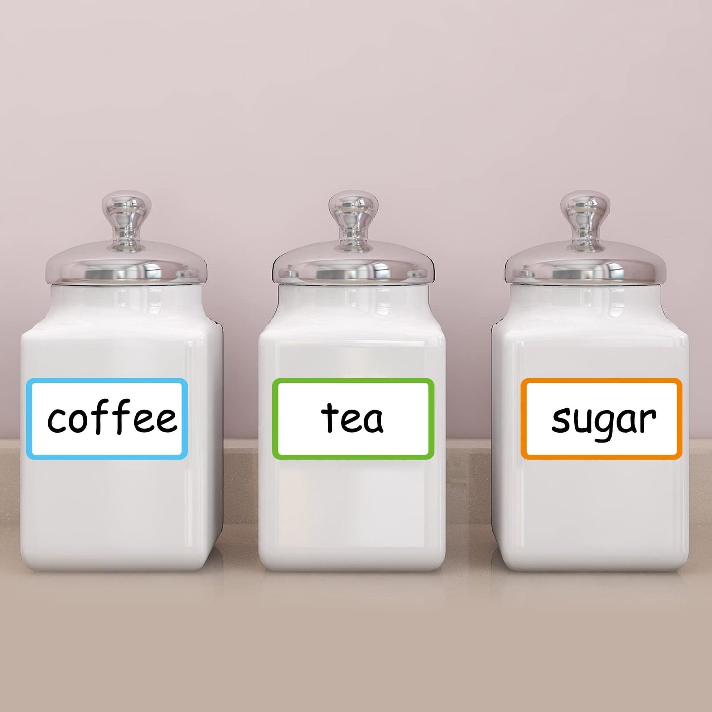 SVNOOC Removable Sticky Notes Reusable Dry Erase Labels for Organizing, Storage Bin, Craft, Jars, Pantry Labels, Chalkboard Labels for Office School Home Gift Chioce (2x4 inches, 24PCS)