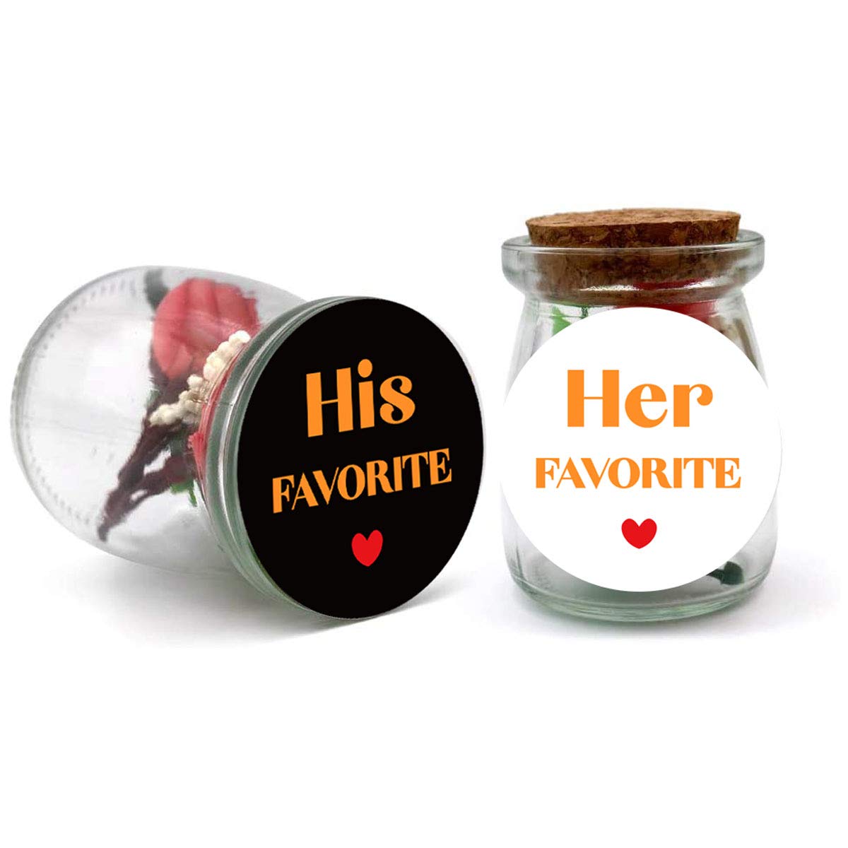Remarkable His Favorite & Her Favorite Wedding Stickers,96-Pack Rustic Wedding Favor Stickers Labels (1.5 inch) 1.5 inch