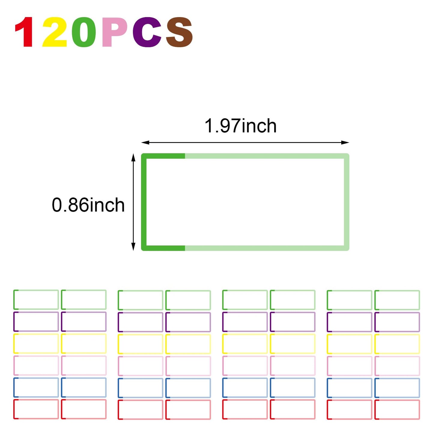 120 Pcs Daycare Labels,Reusable Waterproof Baby Bottle Labels Multipurpose School Name Labels for Kids Water Bottles Lunch Box (120) 120