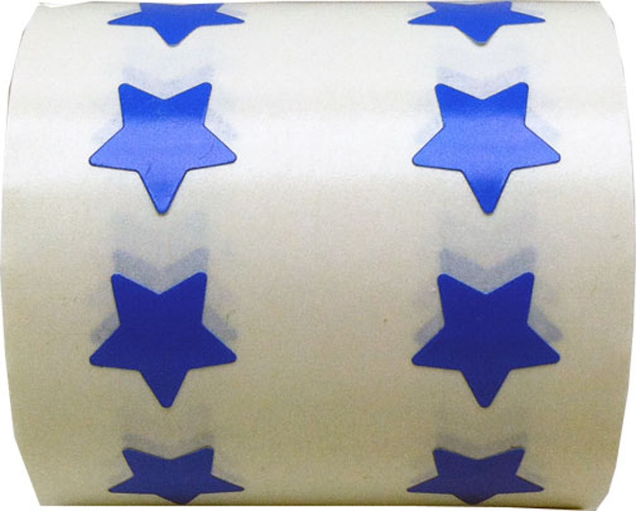 Blue Star Shape Stickers 0.50 Inch 1,000 Adhesive Labels Blue