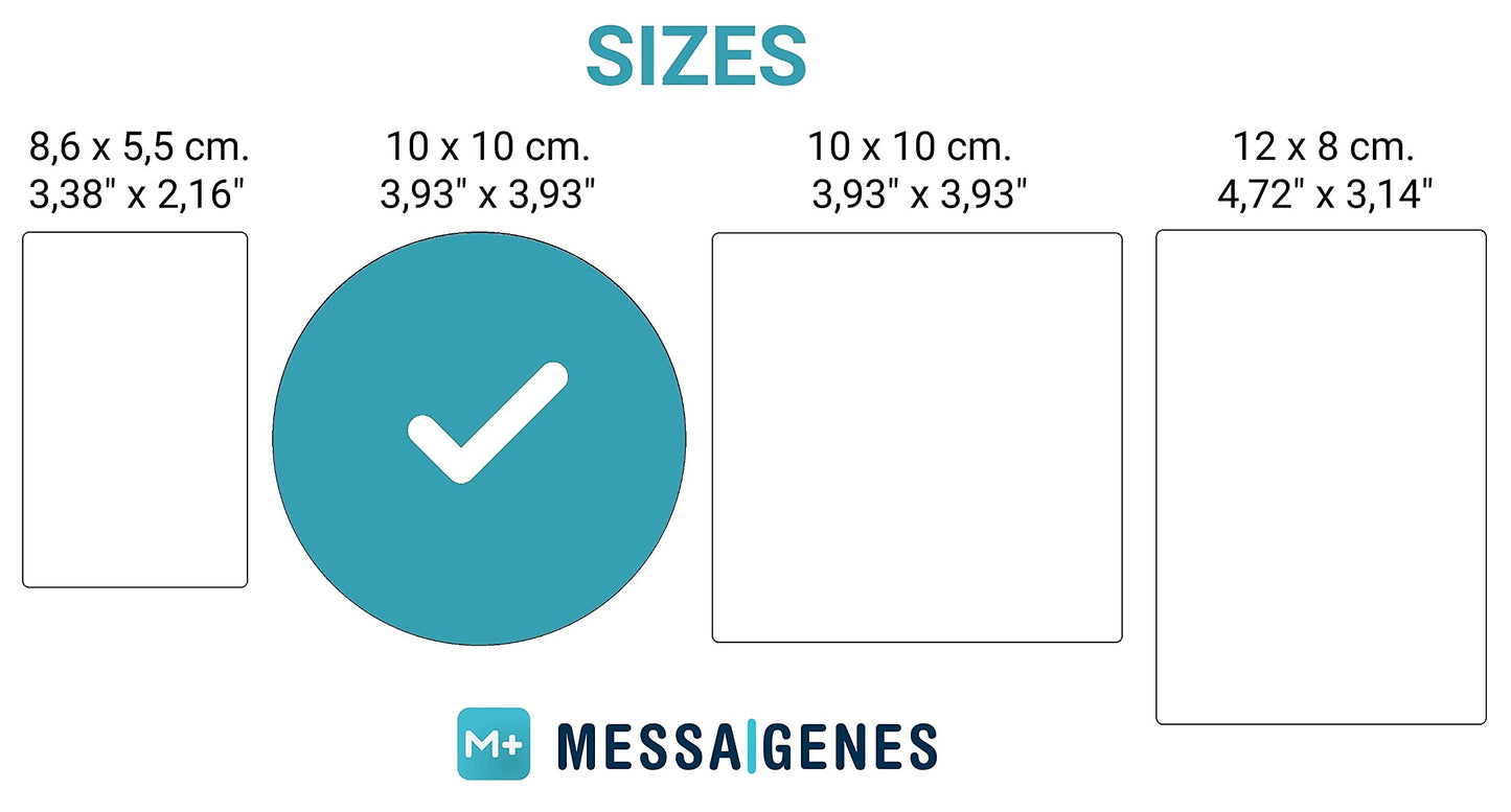 Reusable Followers Tap Sticker for Instagram - 1-Sticker - QR & Tap NFC Sticker - Follow us on Instagram Tap Sticker - iPhone & Android - Boost My Followers Sticker - Set Up at Home | MESSAGENES 1x Instagram Round 3.93" x 3.93"