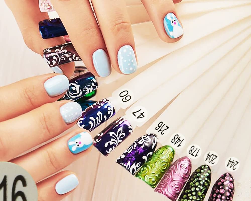 Mini Skater 1-100,101-200, 201-300, 6 Sheets 2/5 Inch Small Self Adhesive Vinyl Consecutive Number Stickers Labels for Storage Reward Charts Jars Board Game Nail Polish Swatch Sticks