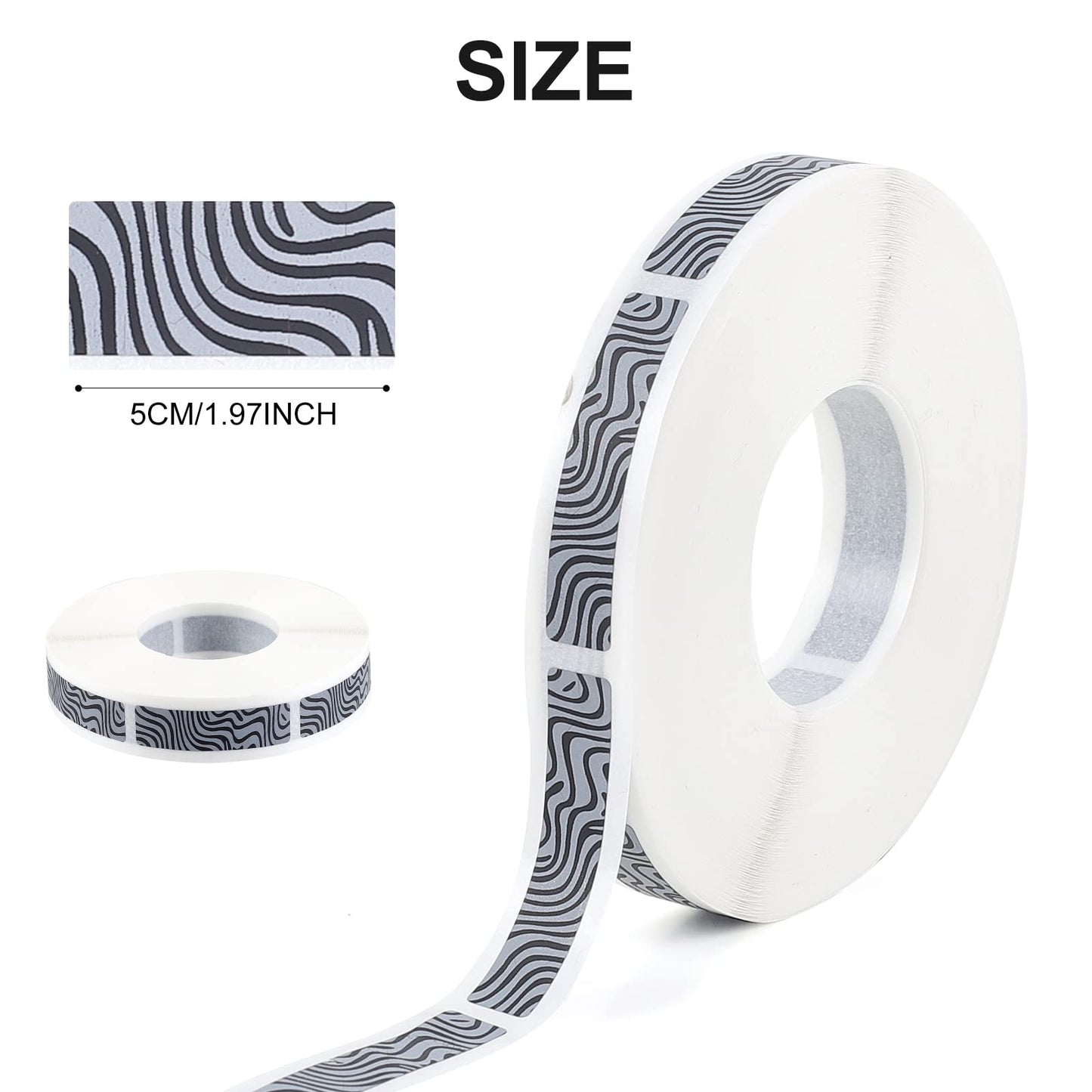 Scratch Off Sticker self-Adhesive Scratch Off Label 0.315x1.575inch 1000pcs/roll