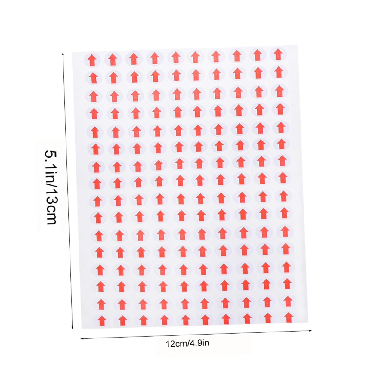 STOBOK 6400pcs Red Arrow Labels Self-Adhesive Circle Dot Stickers for Defect Indication Removable for Product Inspection Repair Shops Picture 1 1*1 cm
