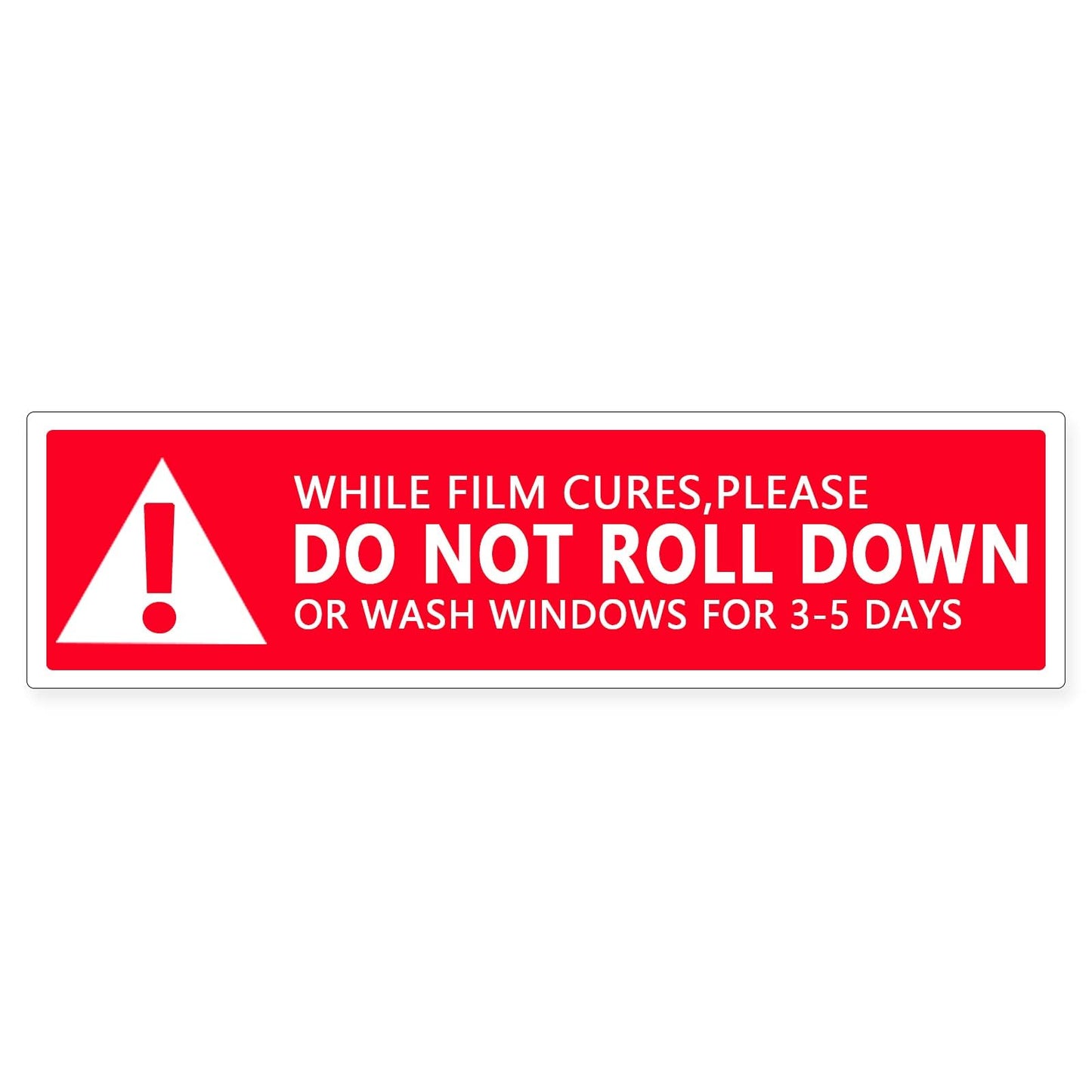 Top label Do Not Roll Down Warning Labels,Windows Film Attention Caution Stickers,4x1 Inch,500 Pcs Per Pack