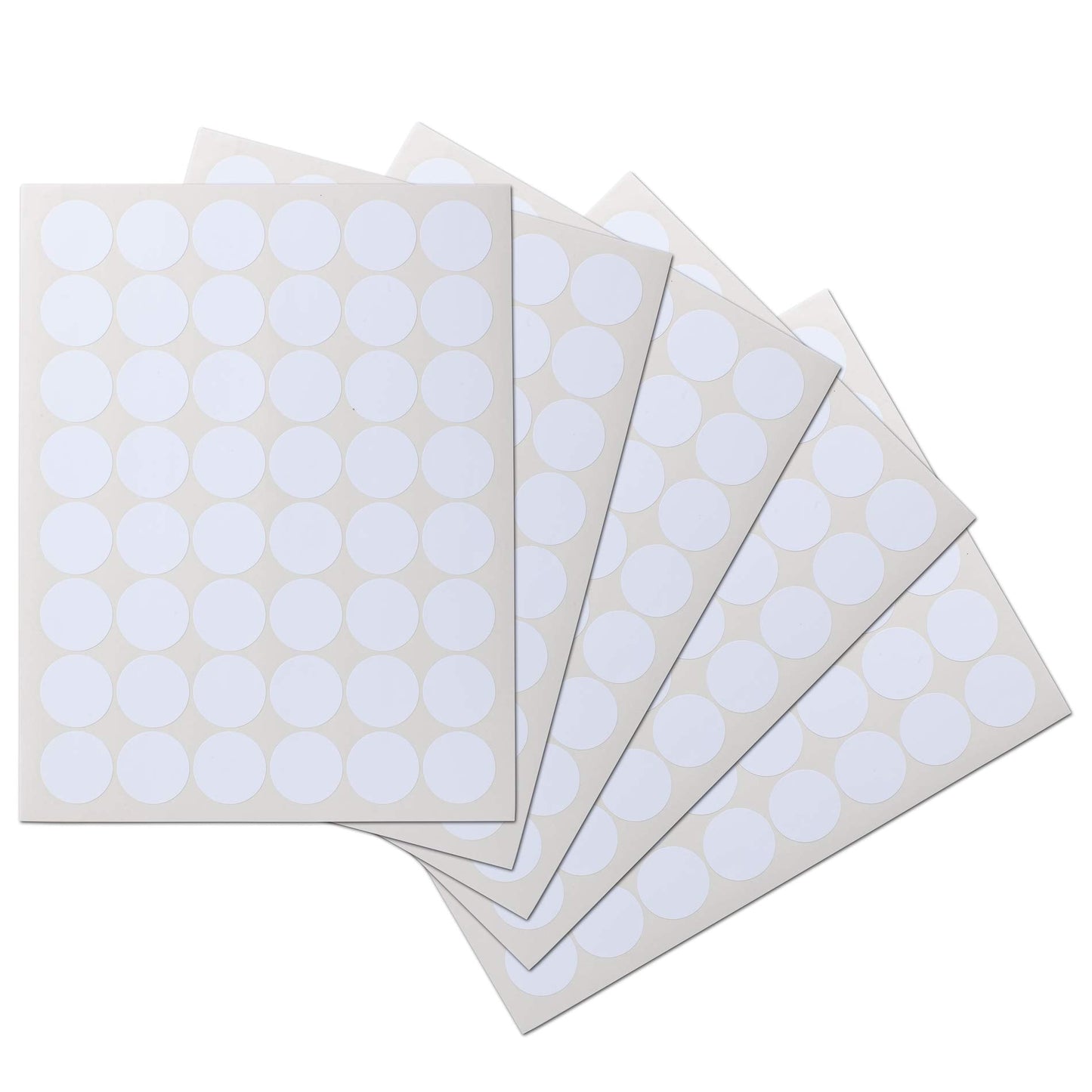 Waterproof Essential Oil Labels, 240 Circles, 1.25 Inch Diameter, Oil Proof, Highly Durable Blank Stickers