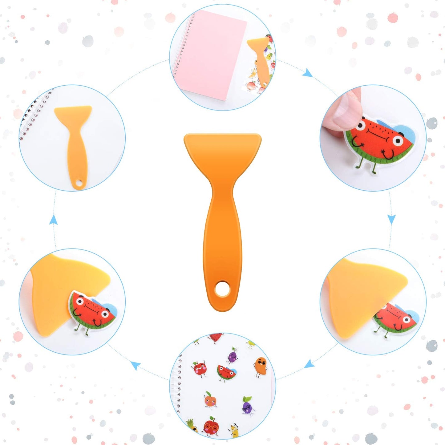 Zonon 2 Pcs Sticker Book Collecting Albums Reusable Sticker Collecting Books 8.3 x 5.8 Inches Blank Keeper Accessories Labels with a Plastic Spatula(Minimalist) Minimalist