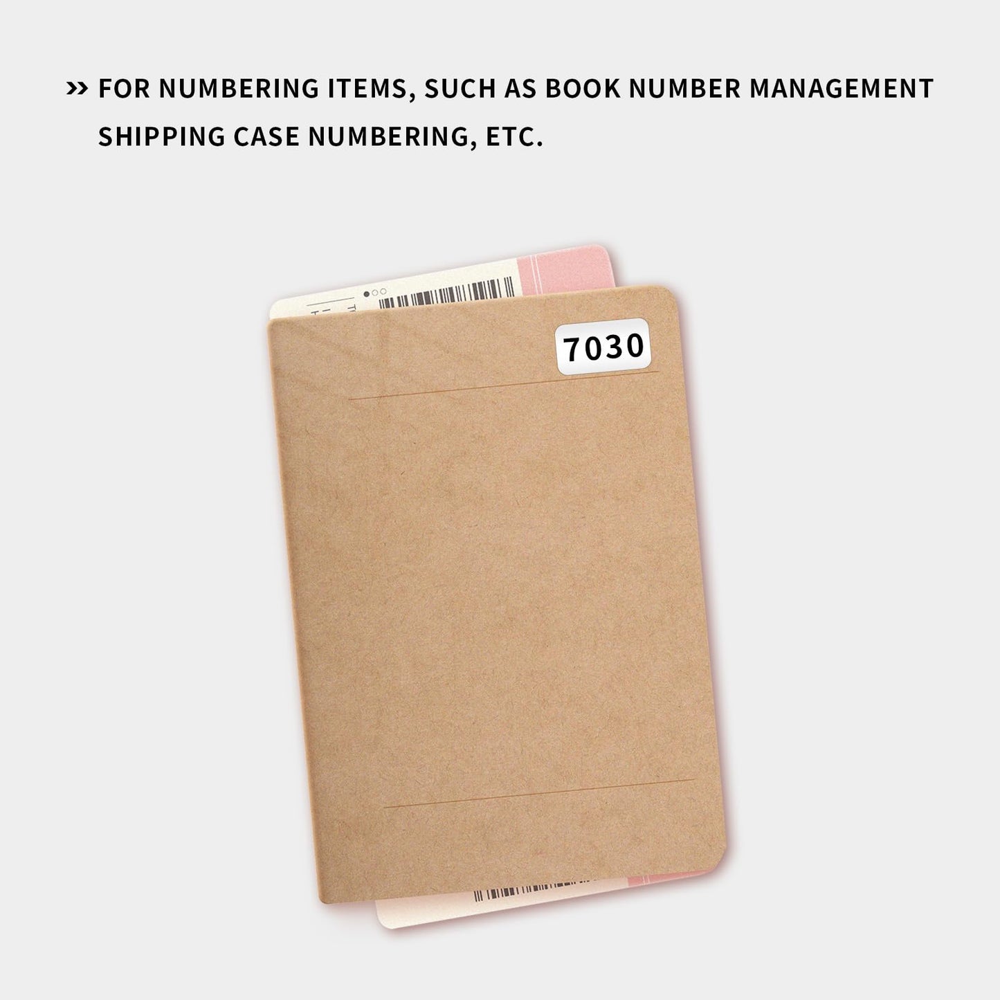 Saim 7001-8000 Pieces Inventory Number Sticker Labels Self Adhesive Waterproof Labels Vinyl Consecutive Number Stickers Labels for Office Warehouse Numbering Collections Inventory