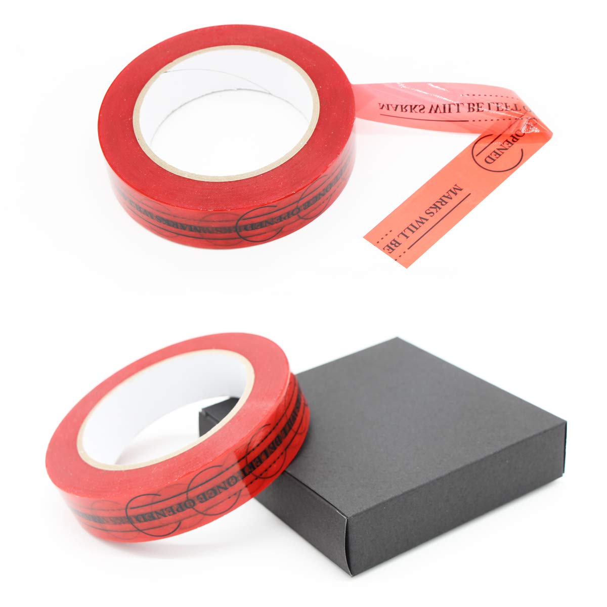 Solitary Walker Tamper Evident Security Tape Resistant Safety Tape Stickers Labels Seals 1 in x 55yds Prevent Opened Void Red Tape No Transfer No Damage to Protected Item 1 inch