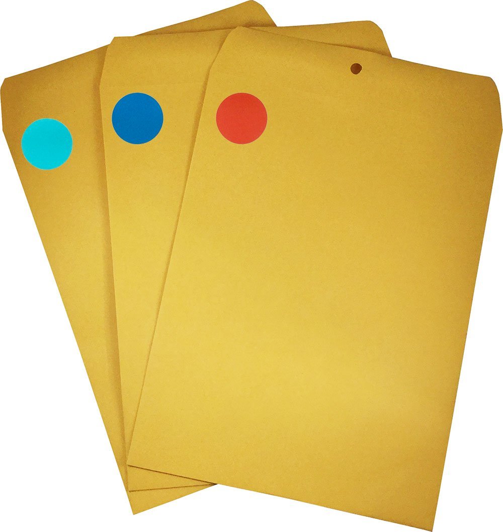 Red Color Coding Labels for Organizing Inventory 1 Inch Round Circle Dots 500 Total Adhesive Stickers On A Roll Red